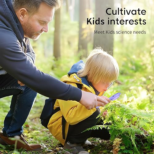 Miniatura 8 de Microscopio para niños  Mini microscopio de mano de bolsillo para niños pequeños, kit educativo de ciencia STEM, juguetes para regalos de cumpleaños