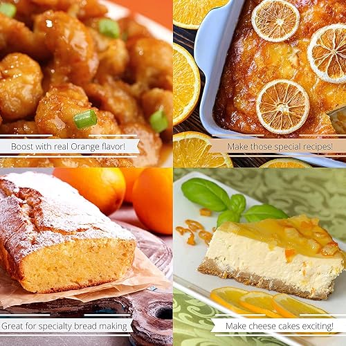 Its Delish - Cáscara de naranja granulada gourmet 10 libras. Bolsa a granel Ralladura de naranja seca a granel totalmente natural ideal para