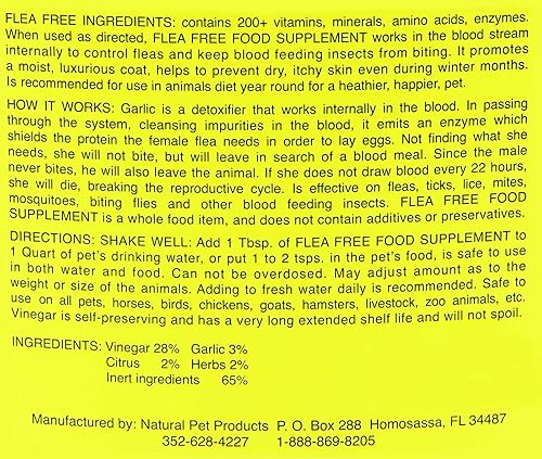 Miniatura 2 de Suplemento alimenticio orgánico puro sin pulgas y Natural Pet Products , 32 onzas