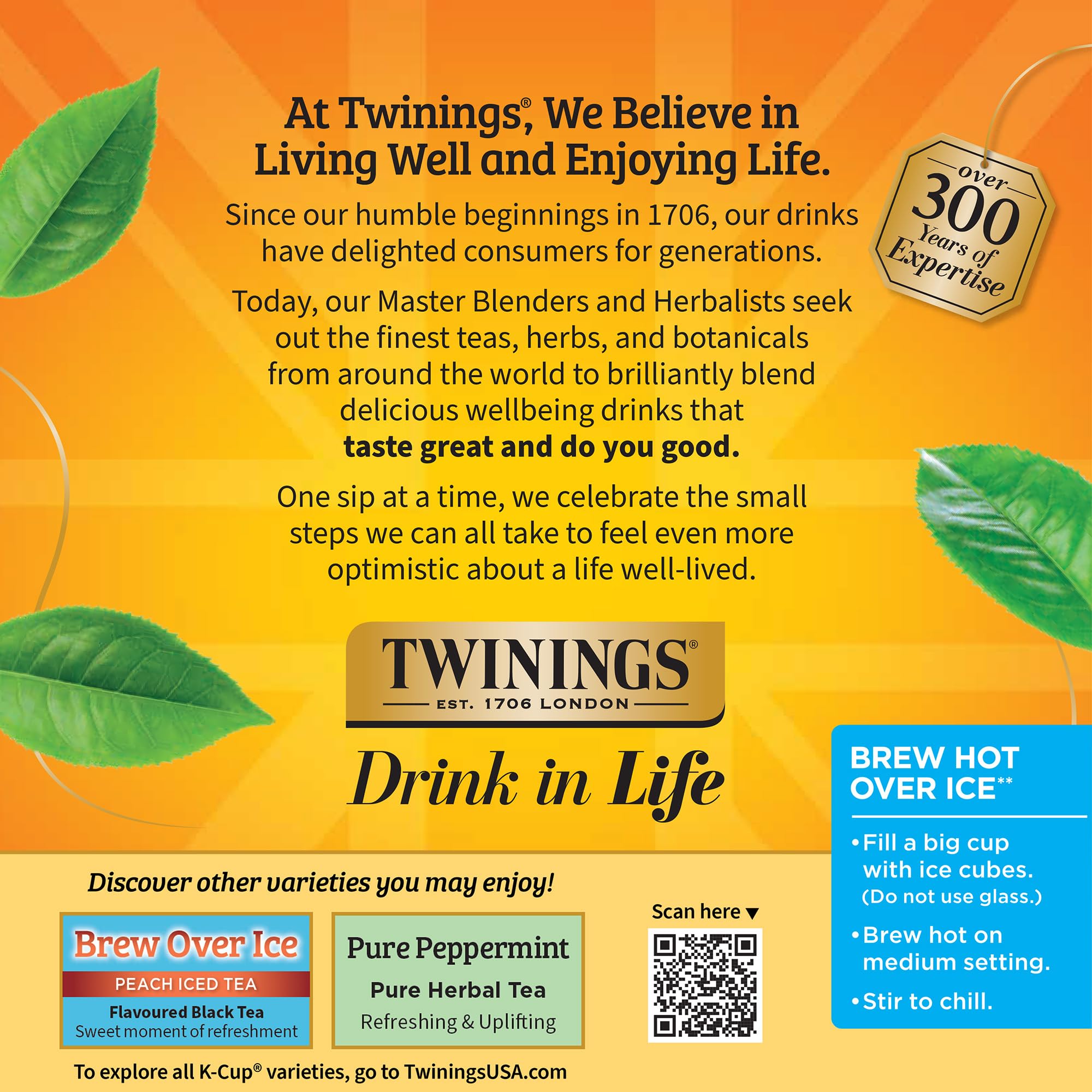 Twinings Lemon & Ginger Herbal Tea K-Cup Pods for Keurig, Naturally Caffeine Free Tea, 12 Count (Pack of 6)