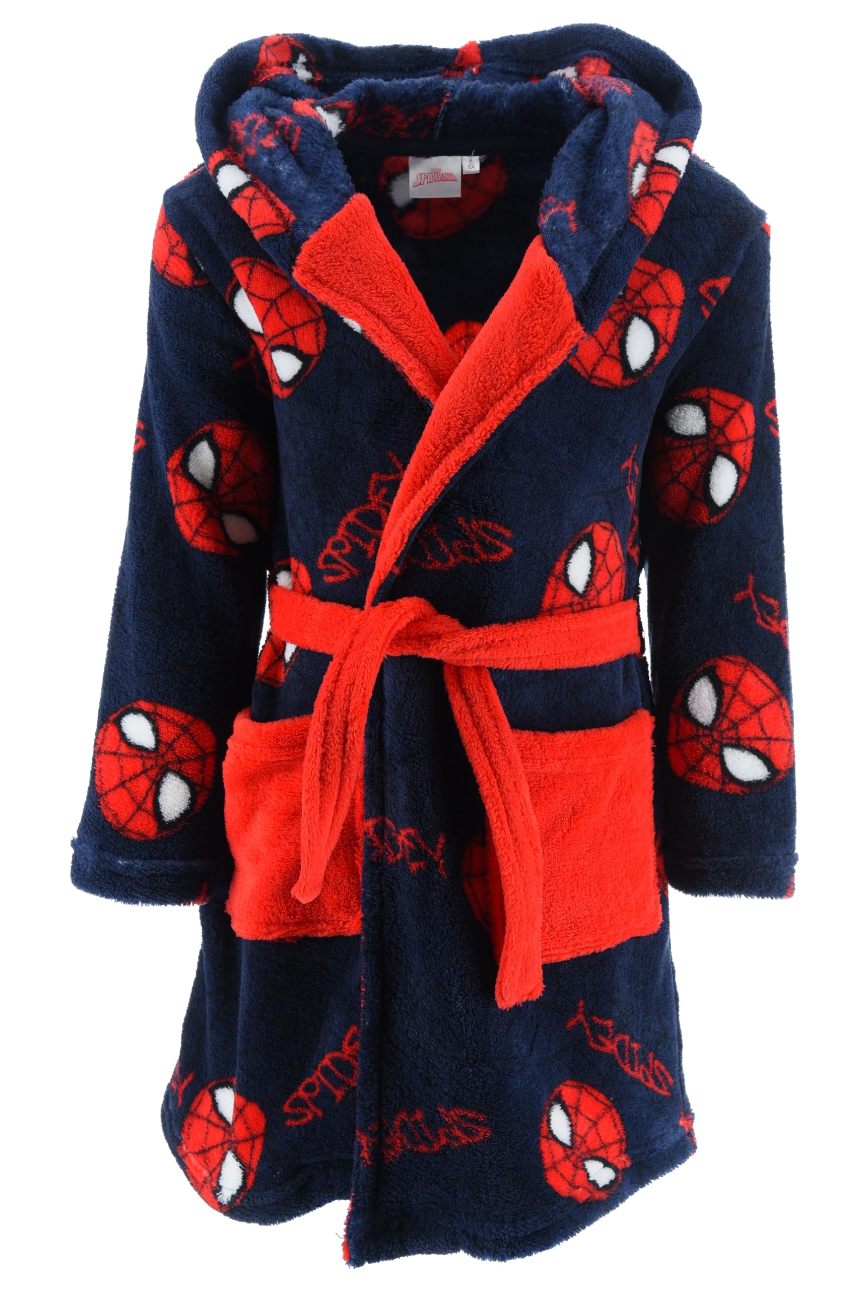Spiderman Robe de Chambre Garçons Doux Maison Enfants Cadeau Taille 6 Ans Rouge