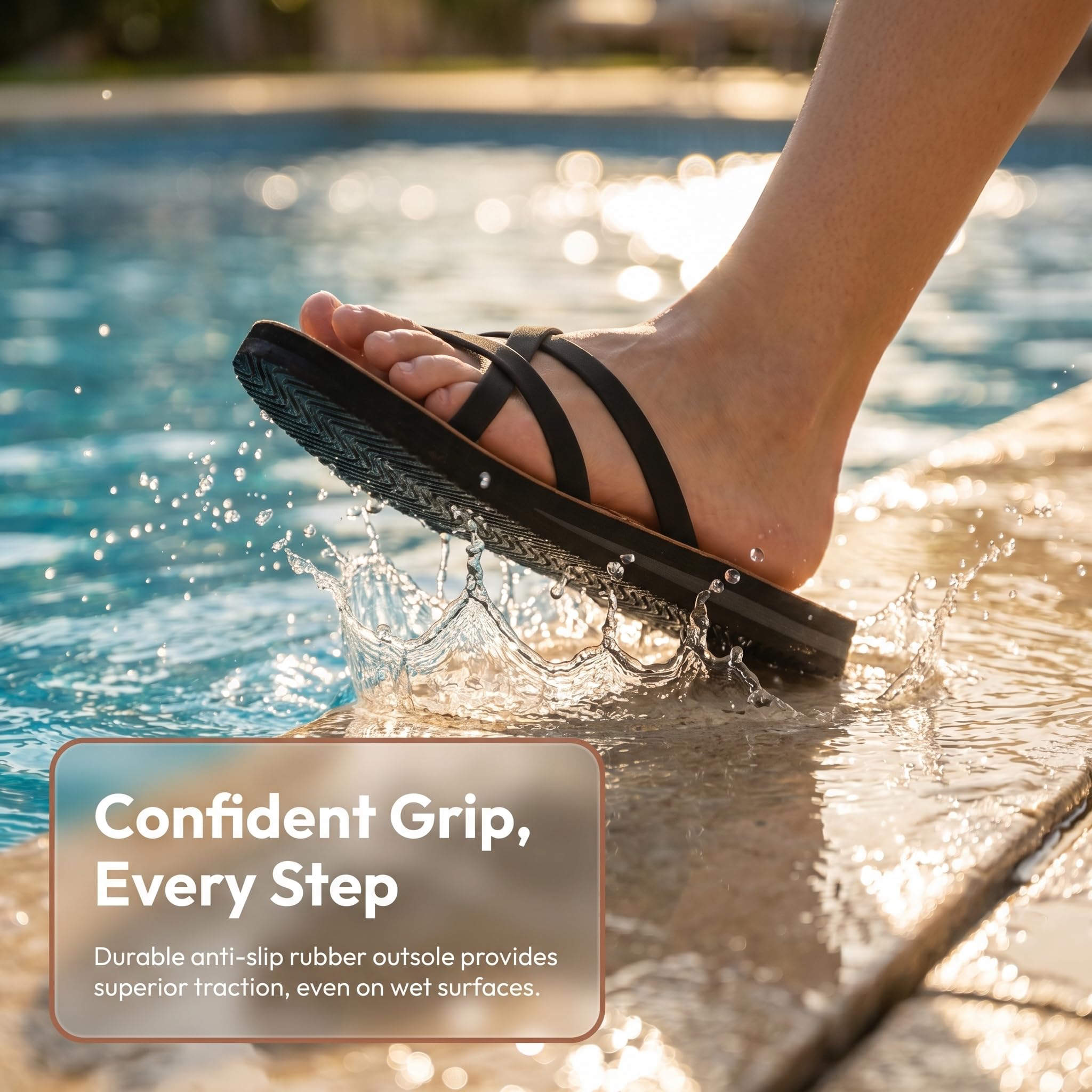 TARELO Flip Flops Damen Sommer Zehentrenner Größe 36-41