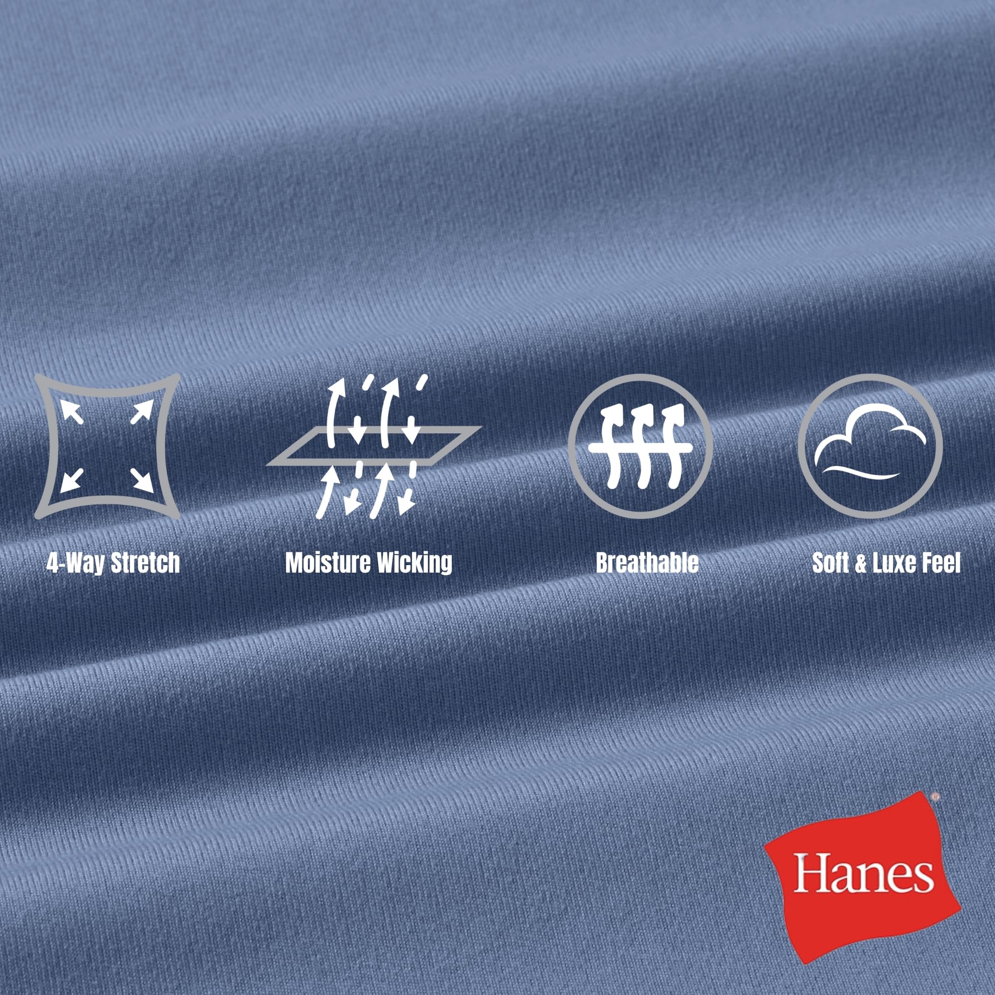 Hanes Moves, Canotta Elasticizzata da Donna, Traspirante