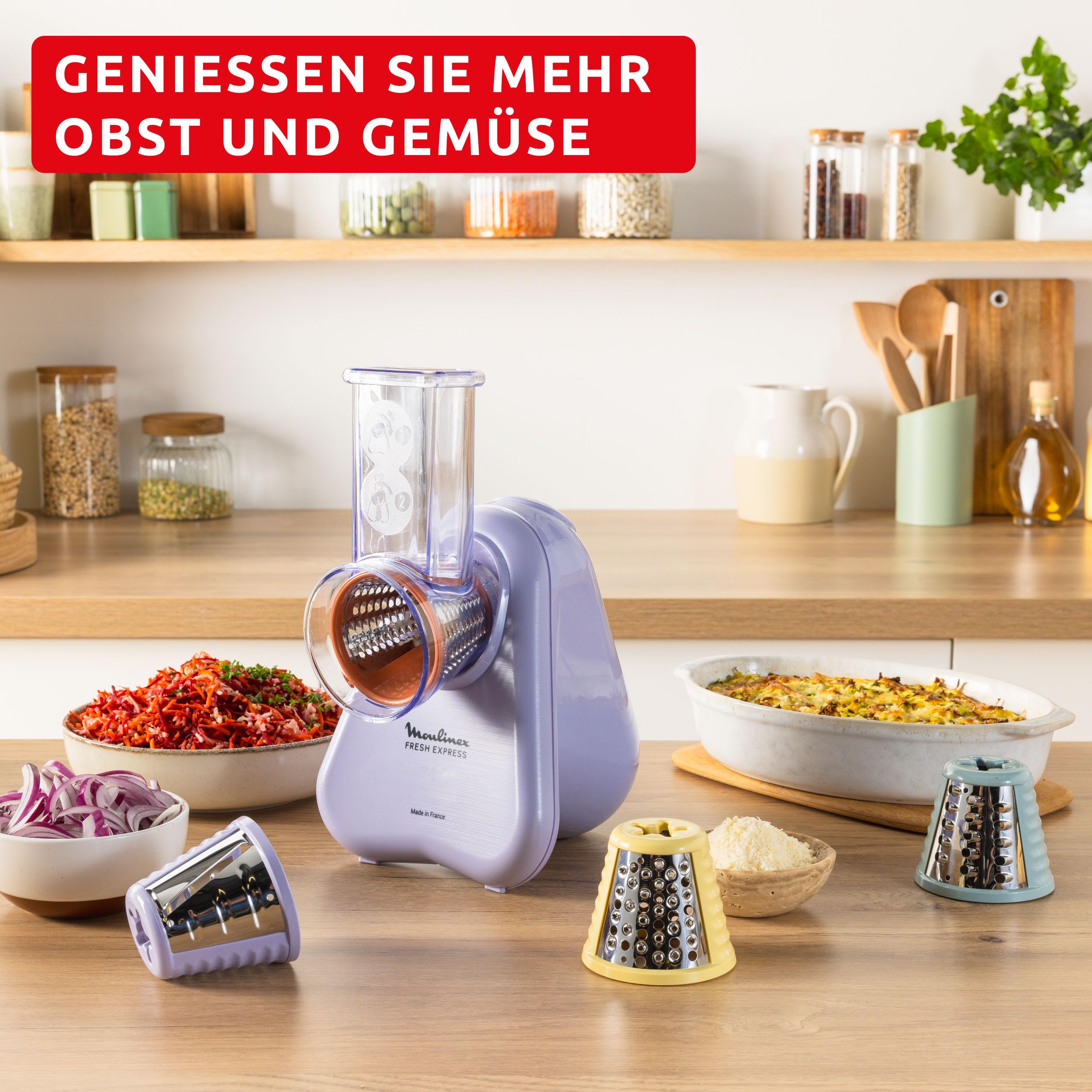 Moulinex Fresh Express Elektrische Gemüsereibe – Bild 6