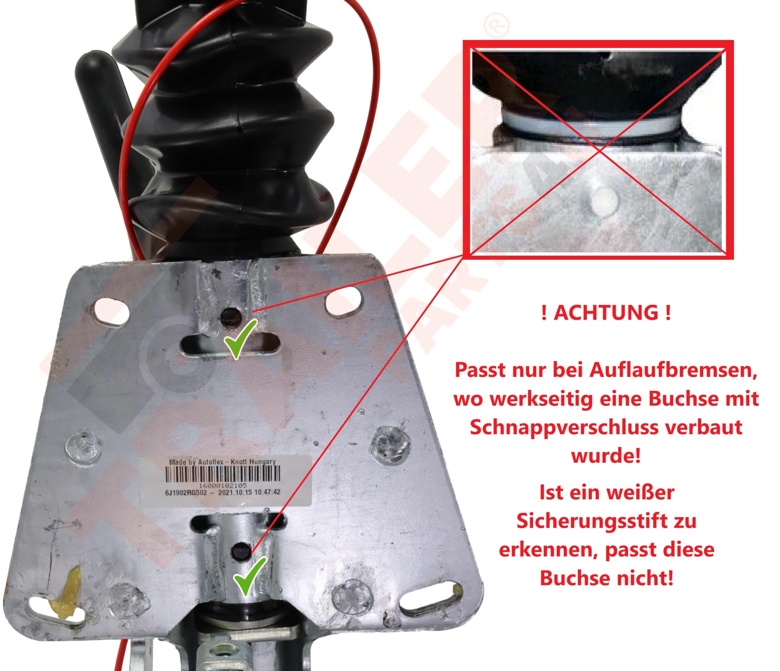 trailer parts4u Knott 208189.001 208189001 - Boccole per cuscinetti, 50 mm