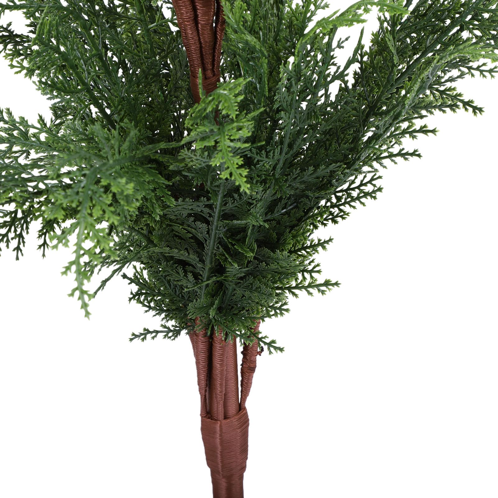 Künstlicher Weihnachtsbaum, Zypressenbaum Im Topf, mit 9 Leuchtmodi for Weihnachtsdekoration Im Wohnzimmer und Büro (90cm)