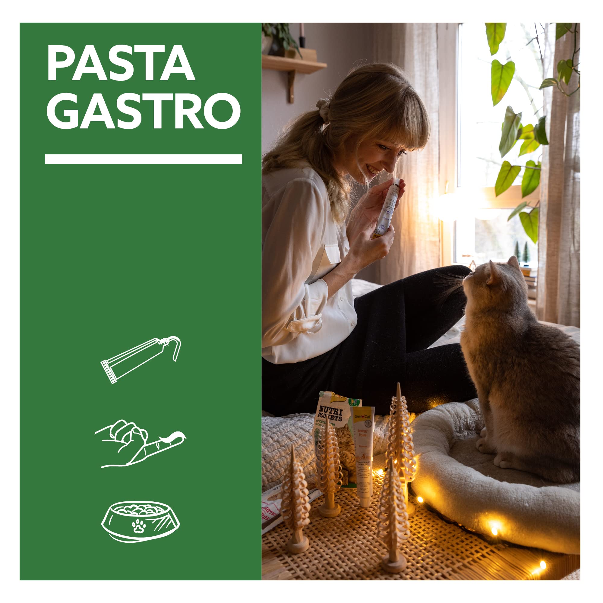 GimCat EXPERT LINE Gastro Intestinal pasta - Funkcjonalny przysmak dla kotów, wspomagający trawienie i mikroflorę jelitową - 1 tubka (1 x 50 g)