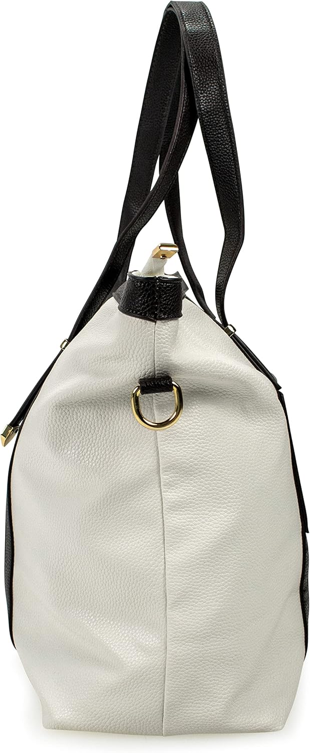 Badgley Mischka Anna XL Vegan Leather Tote Weekender Travel Bag - Image 9