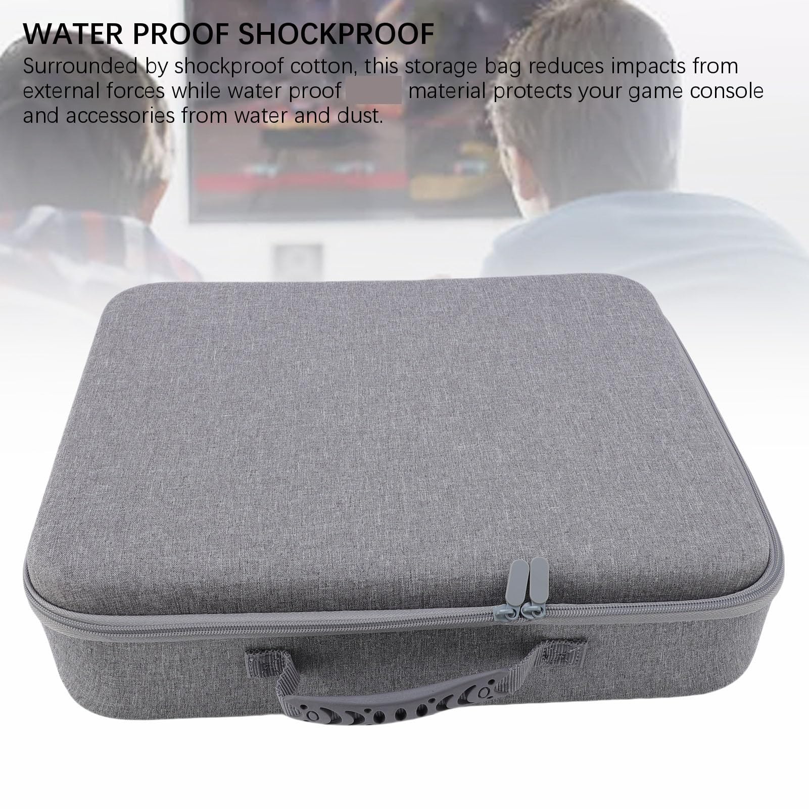 Jectse Borsa per Trasporto della Console di Gioco, Custodia con Console Dura Grande capacità per gli Accessori (GRAY)