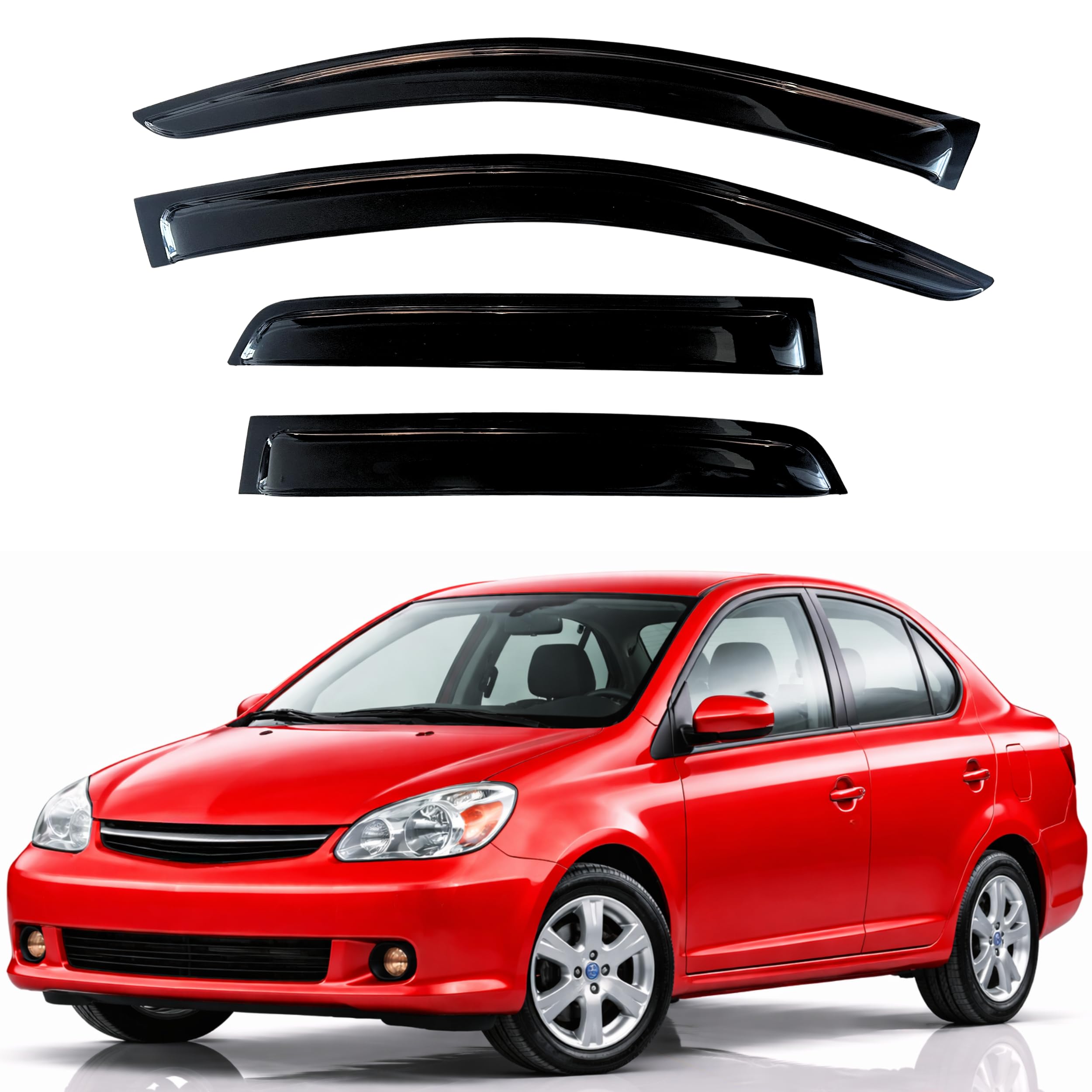 KPY Rain Guards Fit for 2000-2005 Toyota Echo Sedan