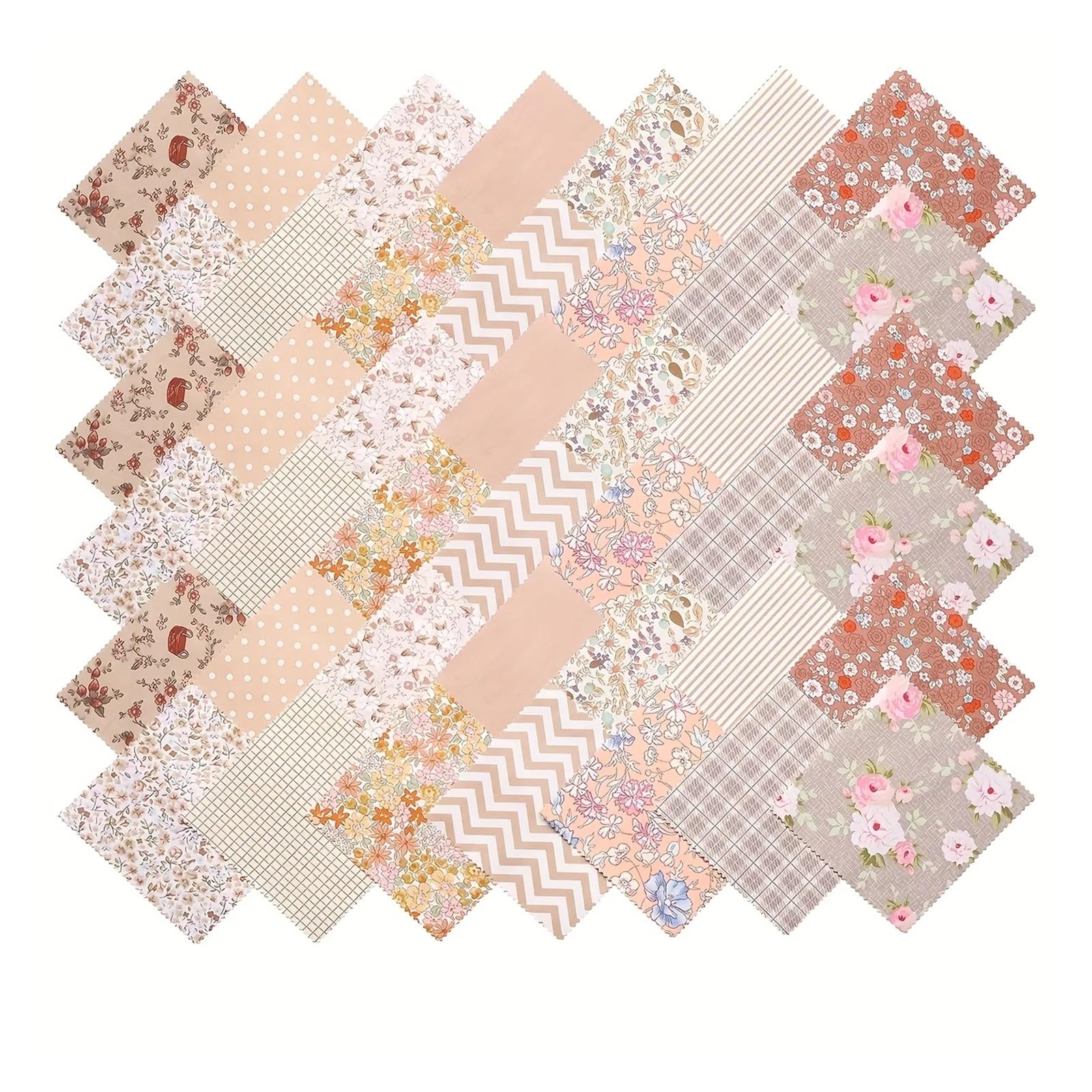 Stoffreste Zum Basteln 42-teiliges Quiltstoff-Charm-Paket