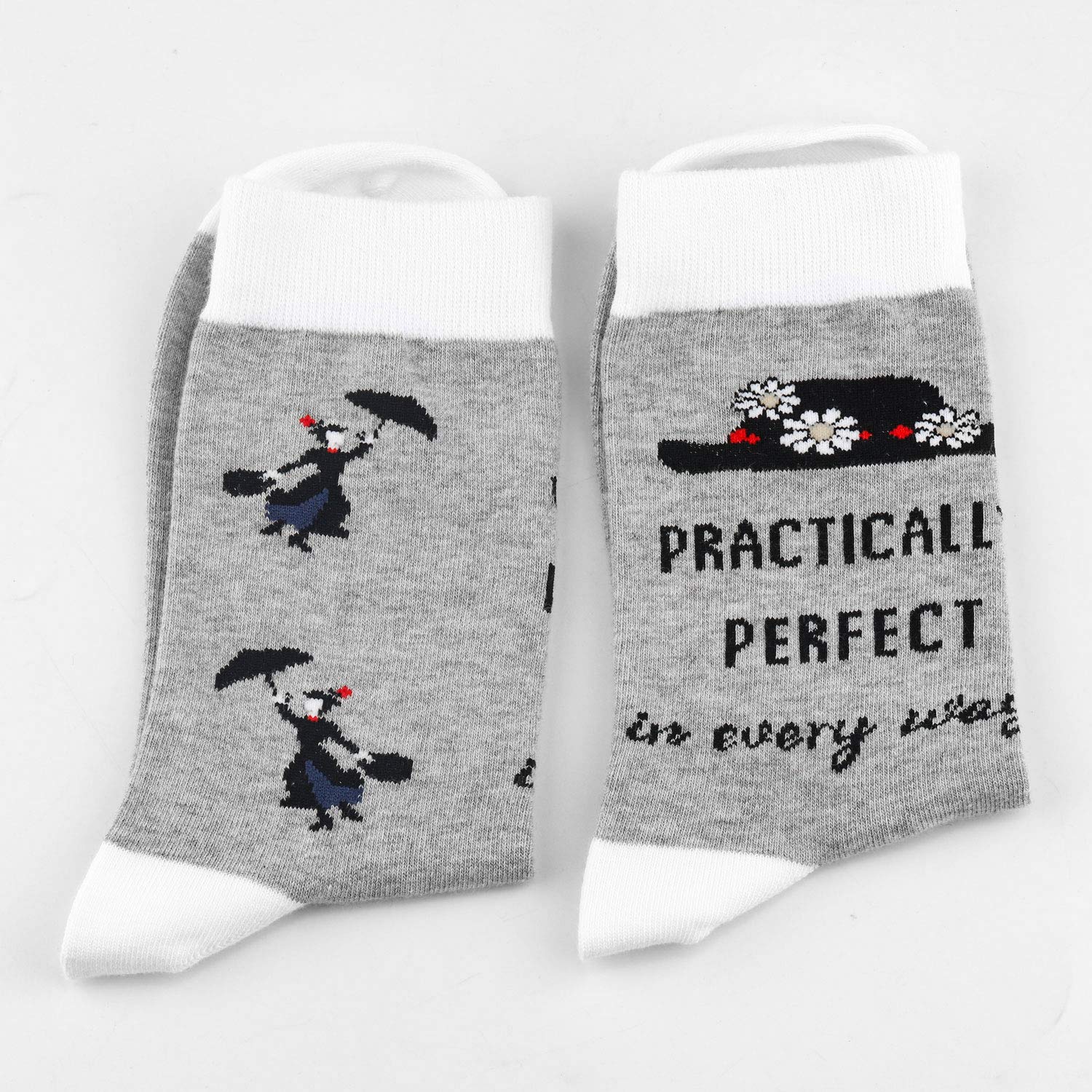 TSOTMO 2 Pairs Inspire Gift Practically Musical Socks For Lovers of Stage Play Novelty Crew Socks
