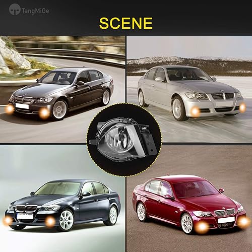 Miniatura 6 de TangMiGe Luces Antiniebla para BMW Serie 3 (323i 325i 325xi 328i xdrive 330xi 335d 335i 328xi 335xi 330i Sedán E90  Wagon E91), (sin Paquete