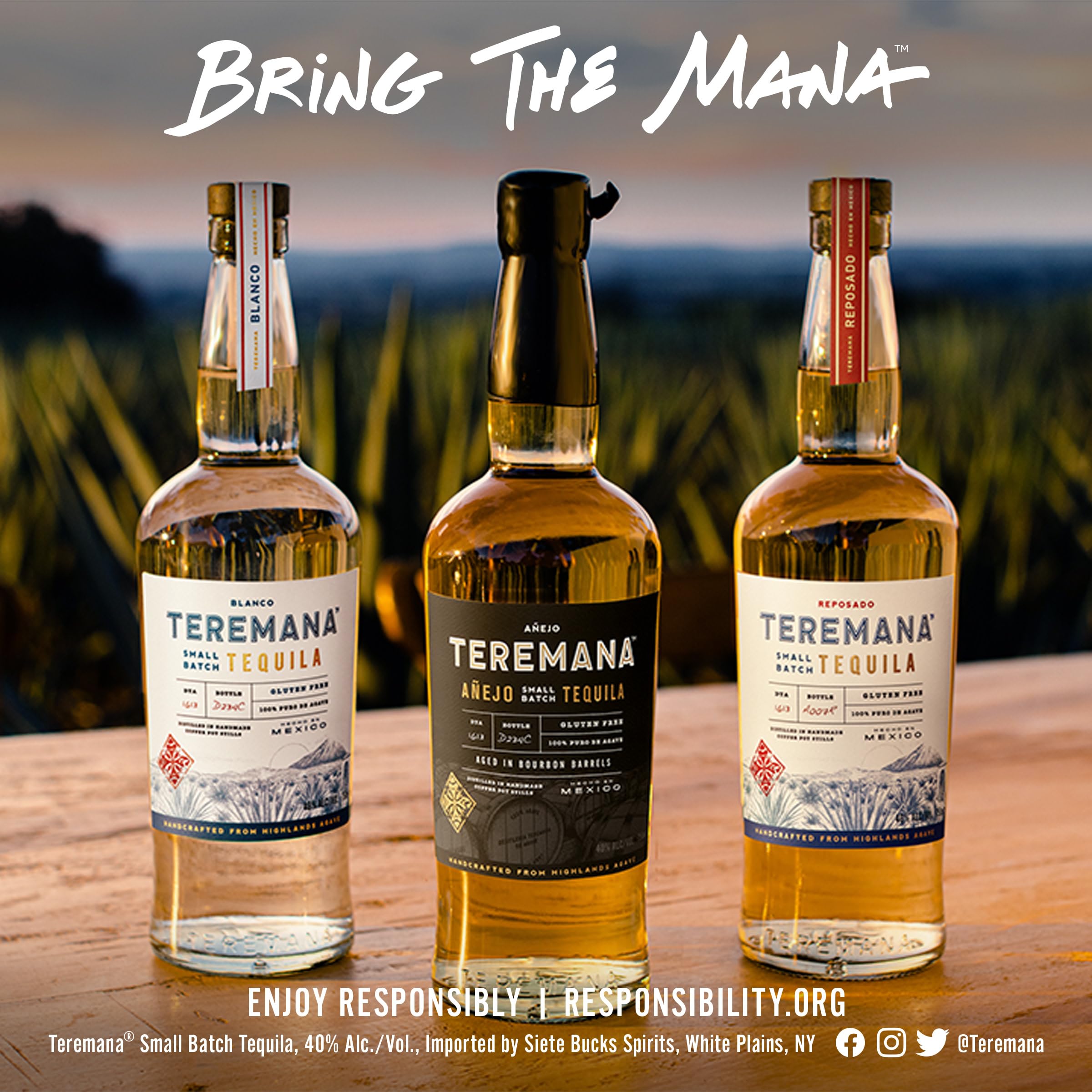 Teremana Tequila Reposado 100% Agave Blue Weber 40% Vol. 0,75l