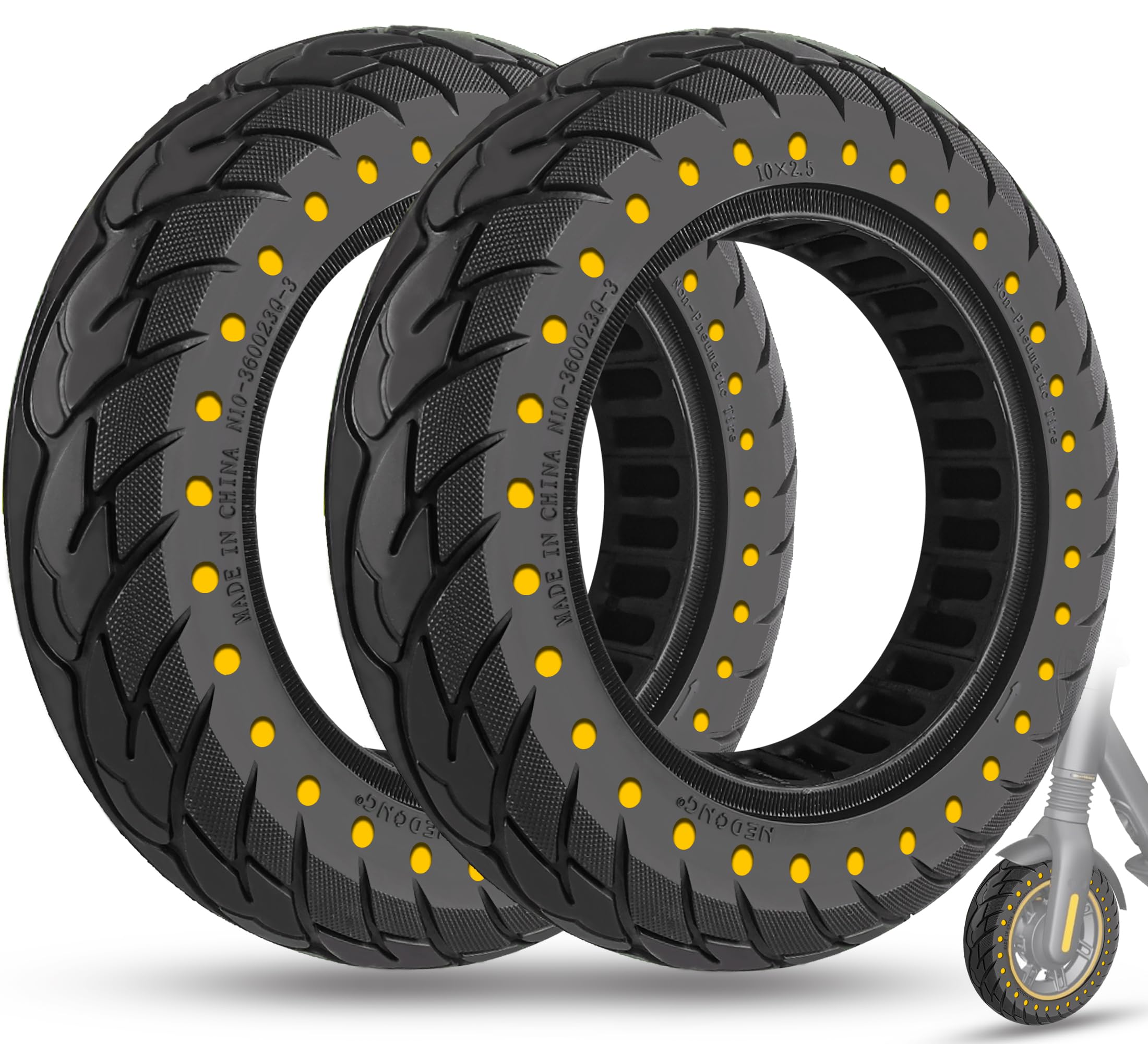 ジャイロ Amazon.com: GLDYTIMES 10 x 2.5 Inches Electric Scooter Tire 60/70