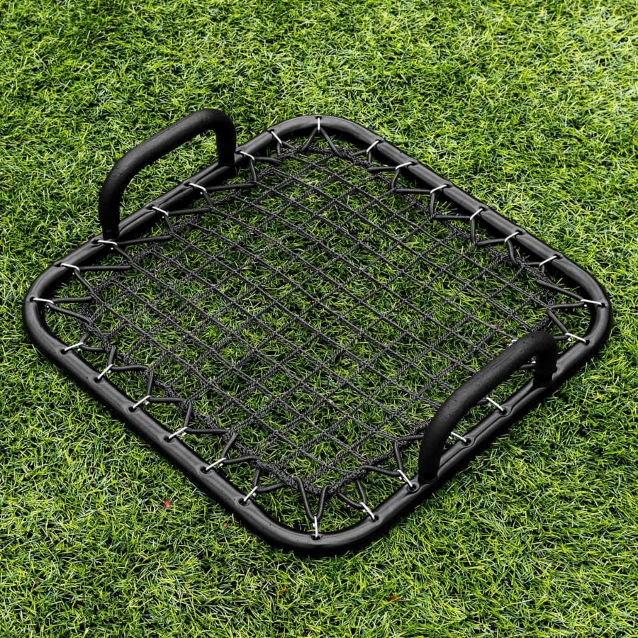 FORZA Rebote de fútbol de mano de 0,5 m x 0,5 m | Red de doble capa, marco de acero galvanizado de 1,2 mm y asas de fácil agarre | Incluye una bolsa de transporte