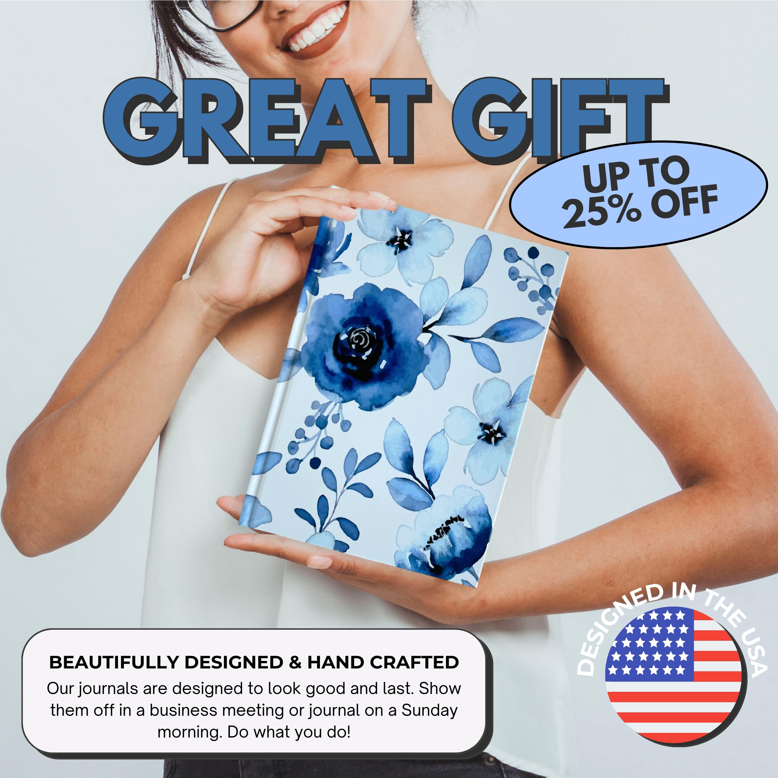 Portage Hardcover A5 Journal Notebook - Thick Cream Paper For Writing, 224 Pages, Oatmeal Color