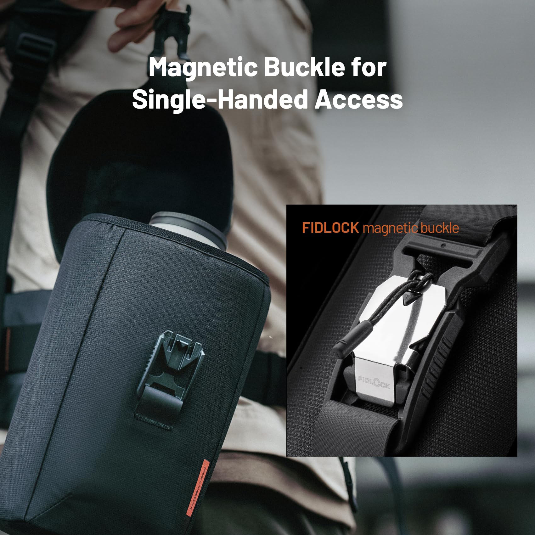 PGYTECH Fodero per obiettivo L Borsa portaoggetti Borsa per obiettivo fotocamera reflex con protezione ammortizzata Accessori fotografici Compatibile per Sony/Canon/Nikon