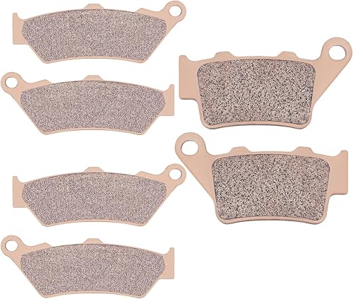 AHL Juego de pastillas de freno delanteras y traseras para BMW F800GS F800 GS 2008-2011 (a base de cobre sinterizado)