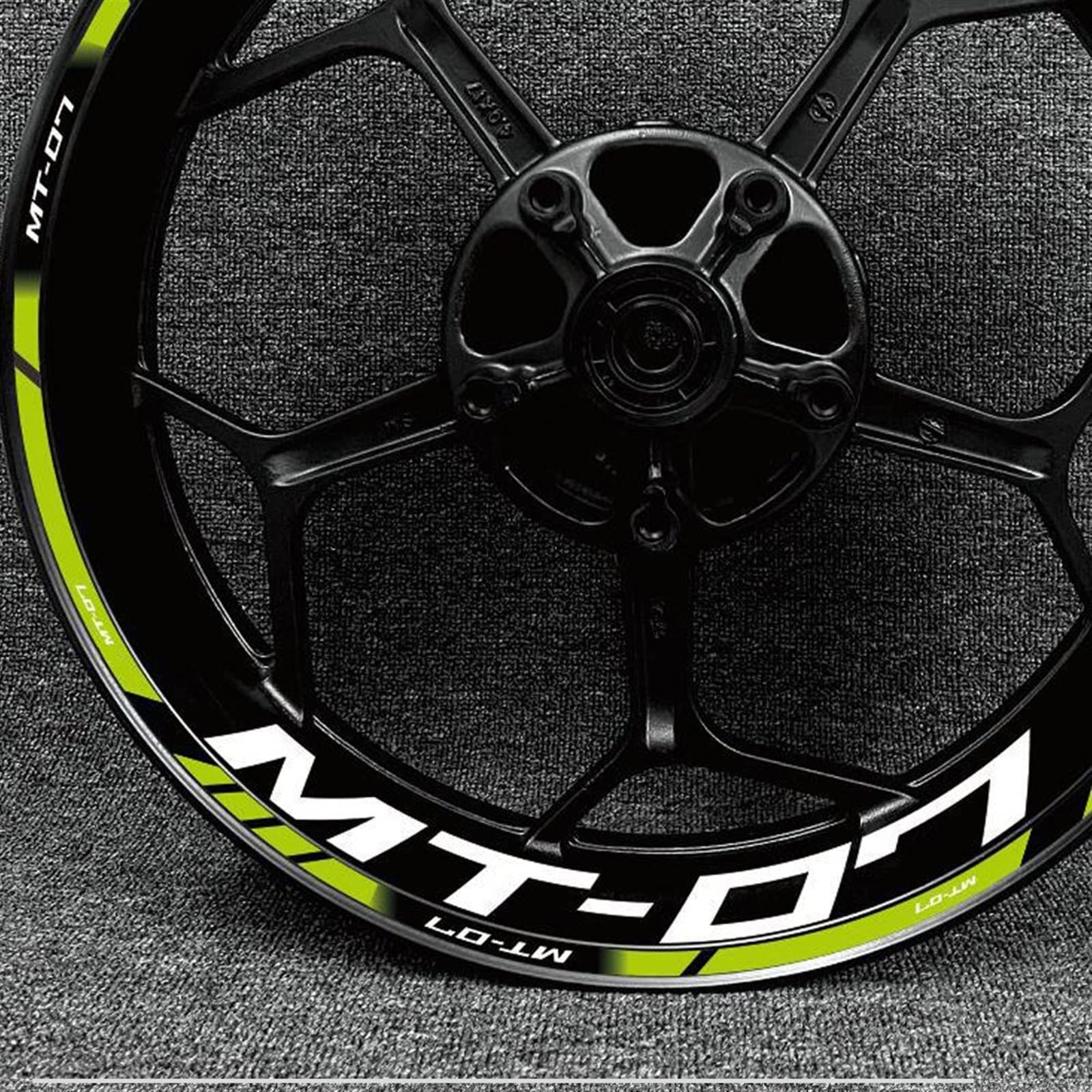 Adesivi Riflettenti Per Cerchi Yamaha MT-07 17 Pollici – Pellicola Protettiva In PVC, Bianca, Facile Da Applicare, Decorativa E Sicurezza