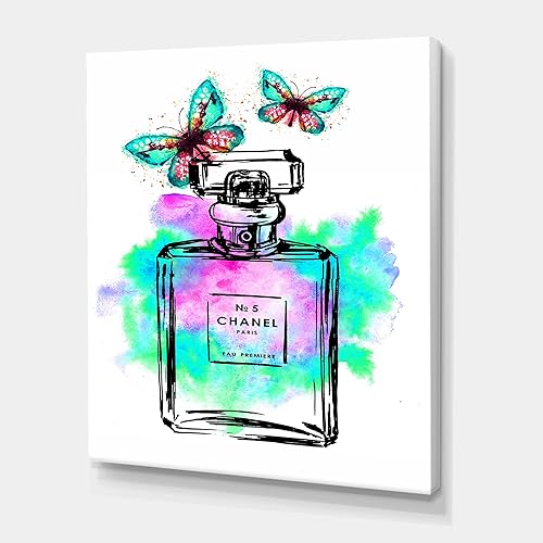 DesignQ Perfume Chanel Five III - Lienzo decorativo para pared