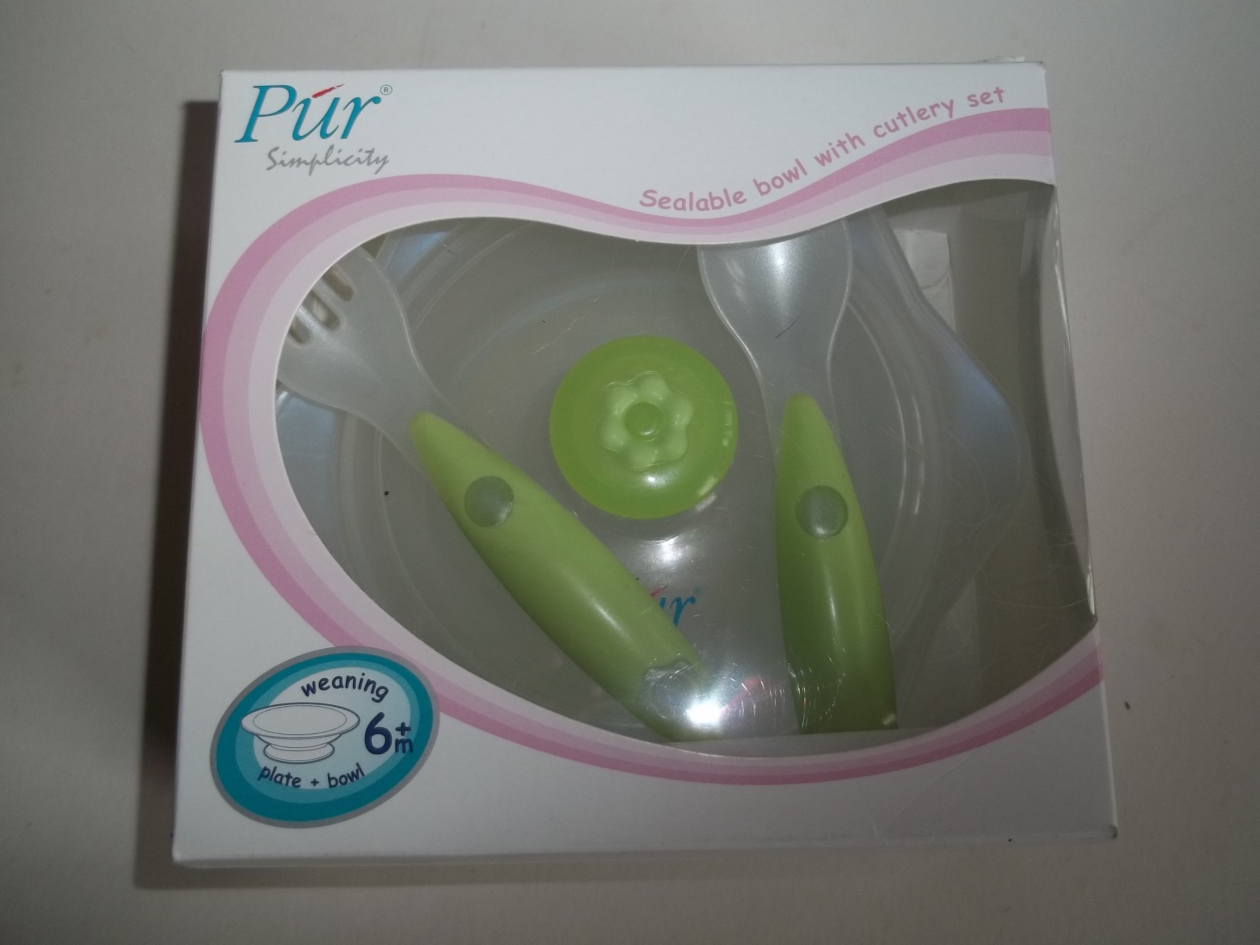 Pur Simplicity Sealable bowl with cutlery set