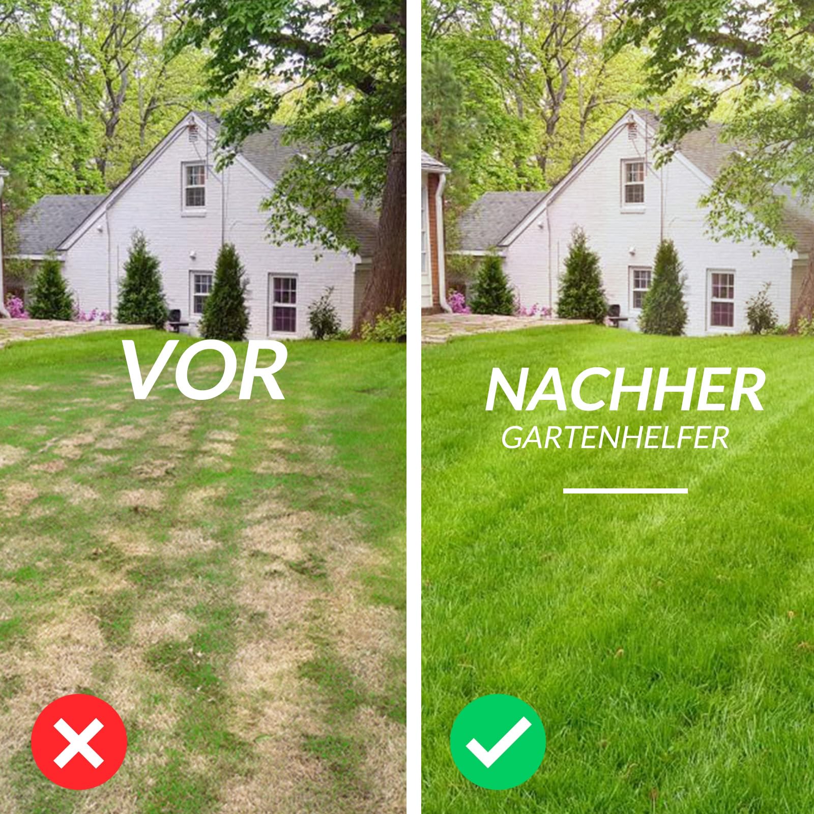 Walensee Rasenlüfter mit 15 Stahlspikes, Manueller Rasenbelüfter mit 3 Reihen und Langstiel, Heavy Duty Aerifizierer zur Bodenbelüftung, Gartenwerkzeug für Verdichteten Boden, Rasenpflege