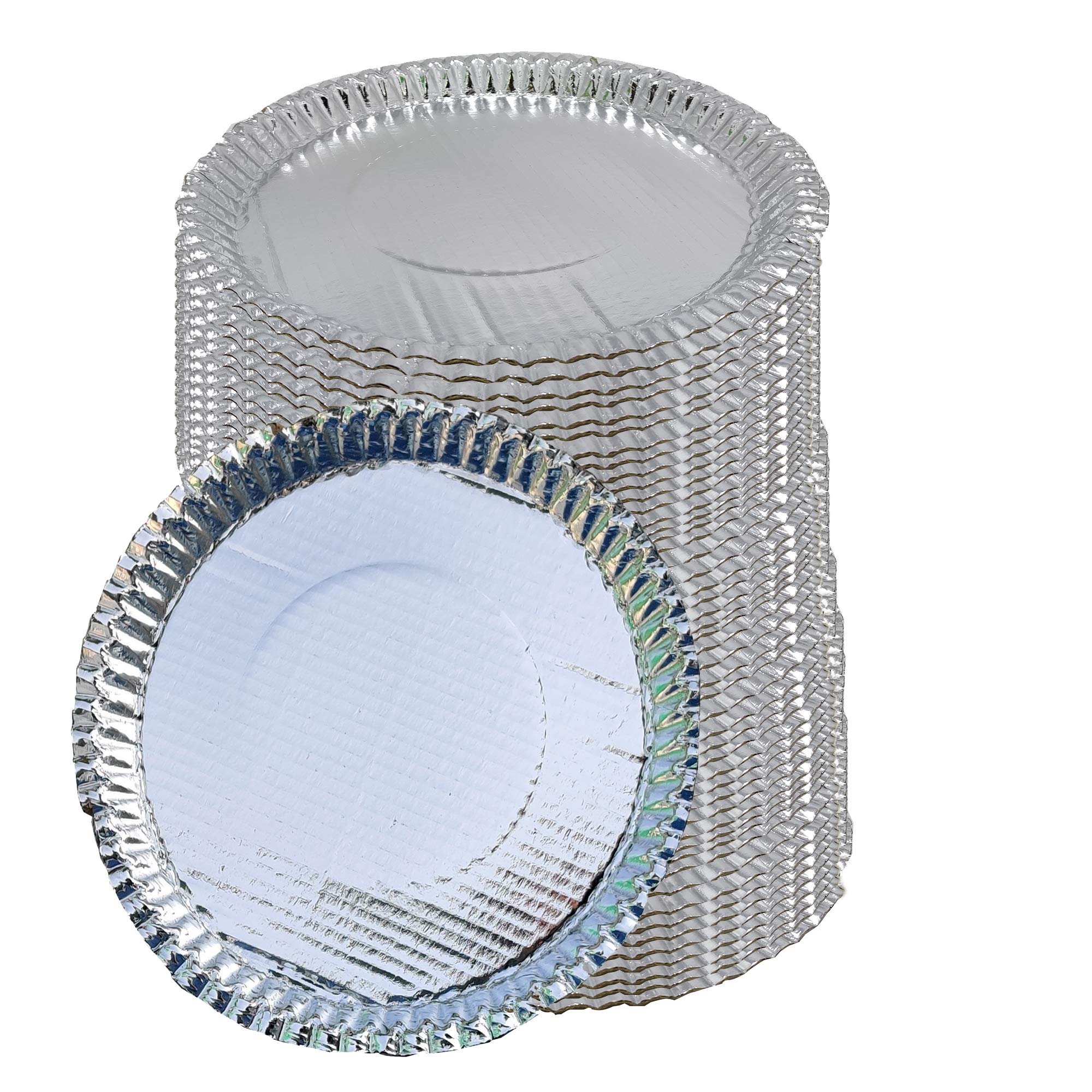UR LITTLE SHOP 100% Biodegradable_Eco Friendly_ 8 Inch Paper Tiffin Plates_Pack of 25_Natural Paper Tiffin Plates_USOPP10