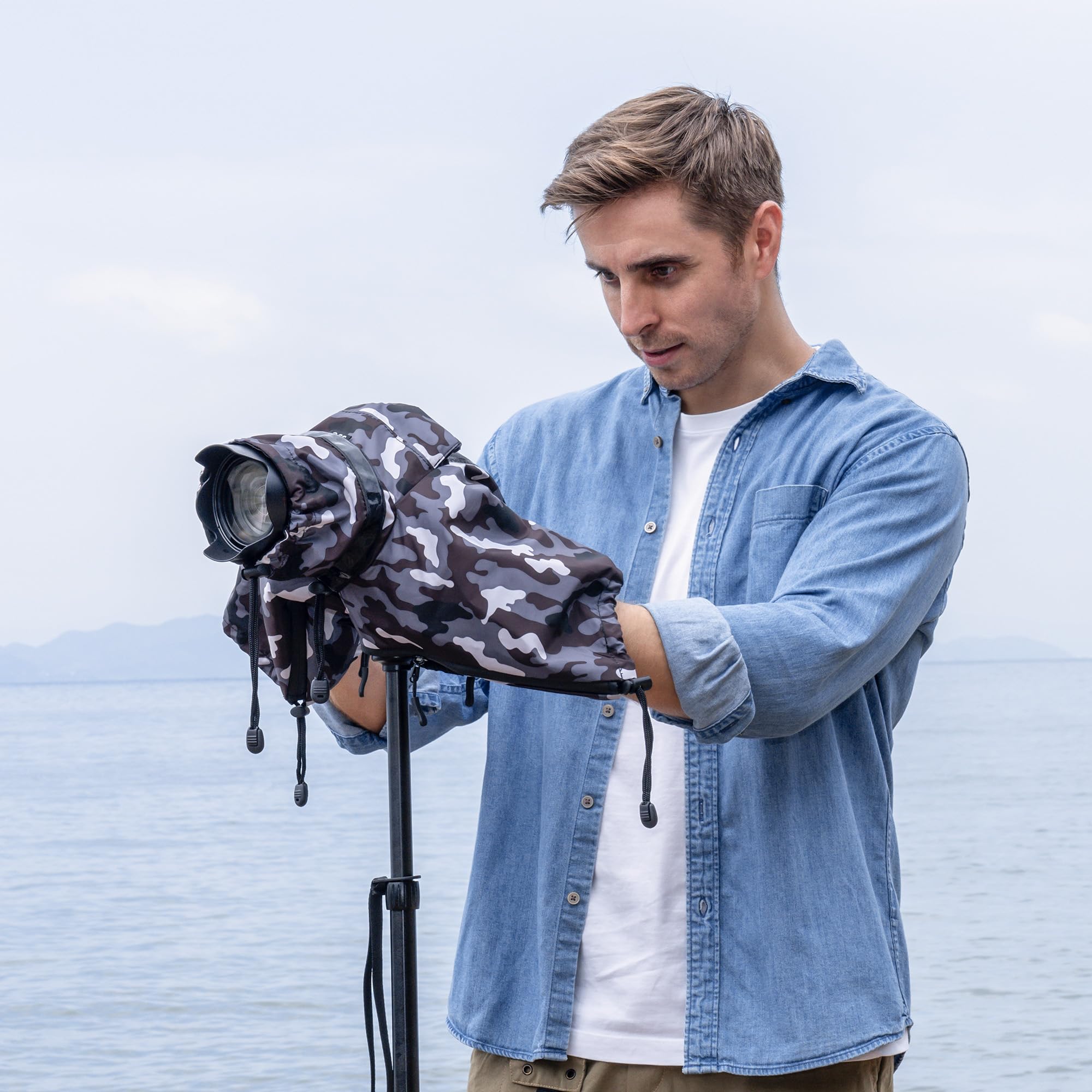 JJC Regenhoes Voor Camera – 2 Stuks – Transparant – Voor DSLR En Spiegelloos Met Lens En Flitser – Geschikt Voor Canon, Nikon, Sony En Meer