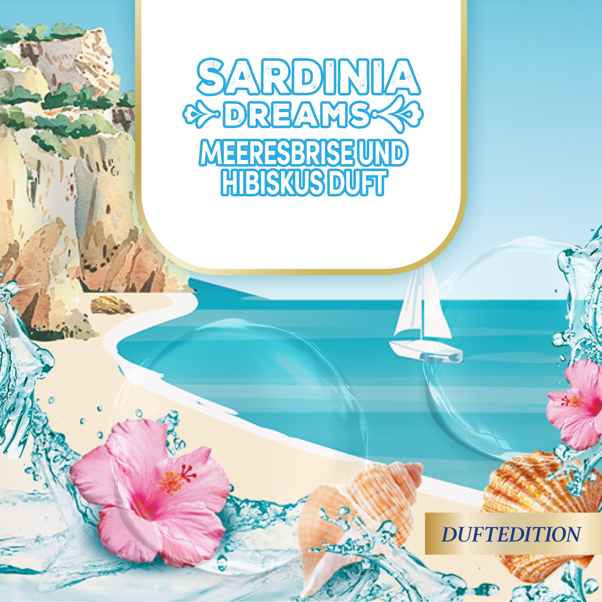 Sagrotan No-Touch Starter-Set – Automatischer Seifenspender - inkl. 3 x 250 ml Summer Limited Edition SARDINIA DREAMS