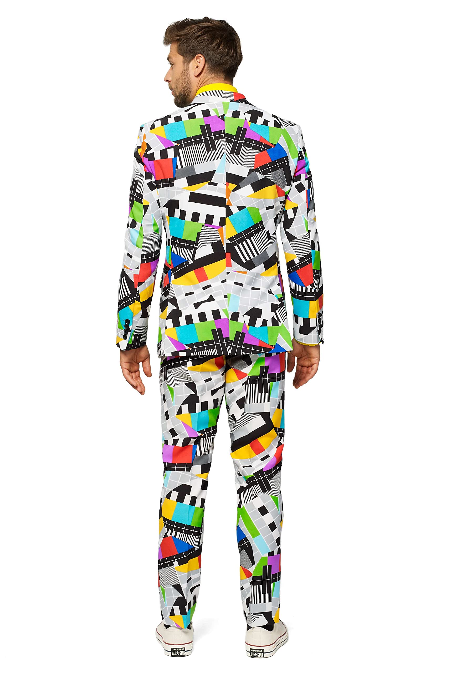 OppoSuits Crazy Prom Suits For Men – Testival – Comes with Jacket, Pants and Tie In Funny Designs Traje de Hombre