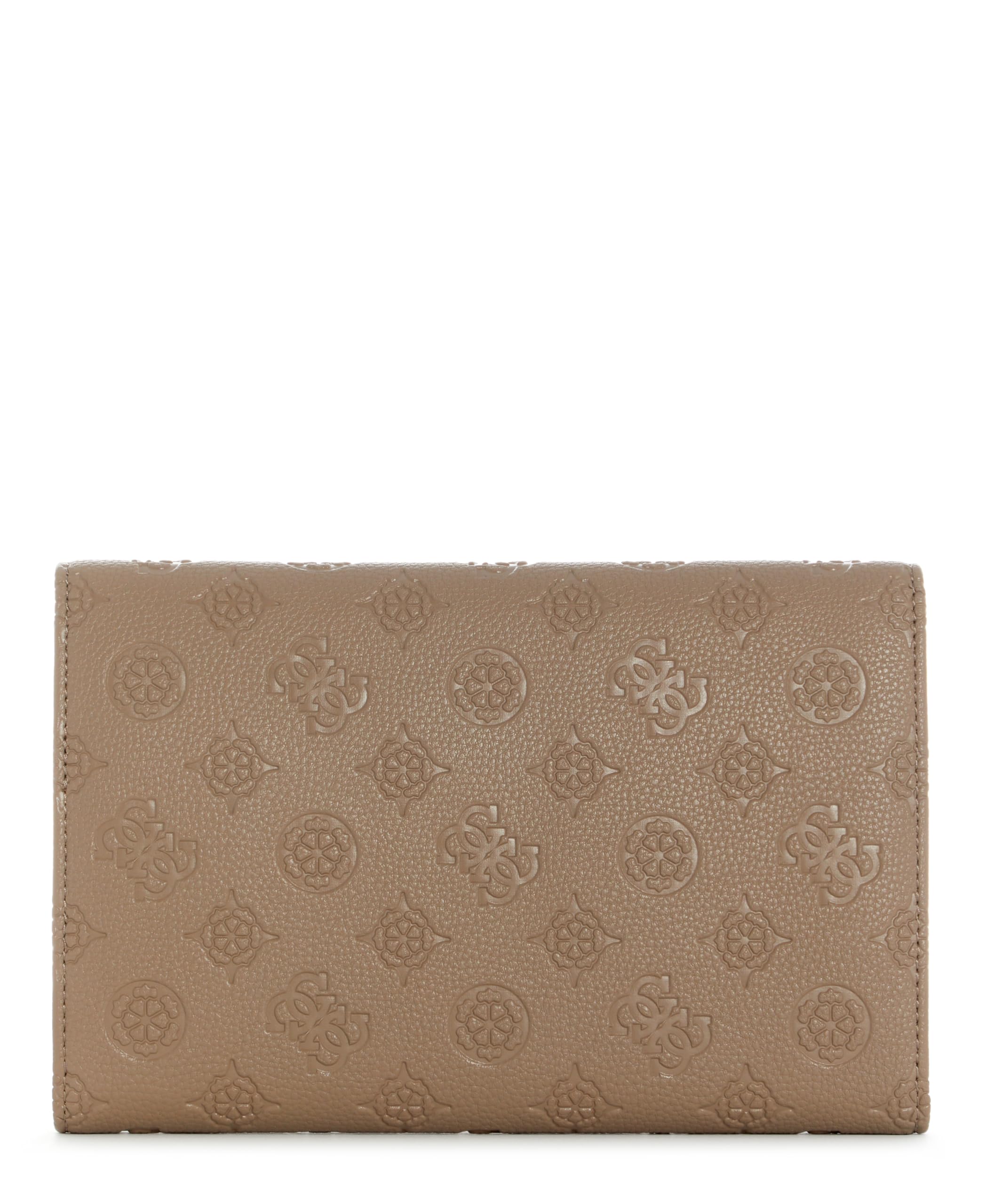 GUESS caso di identificazione Wilder Travel Passport Organizer Taupe Logo grigio talpa