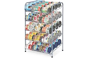 MOOACE Can Rack Organizer: 5-Tier Canned Goods Storage Solution