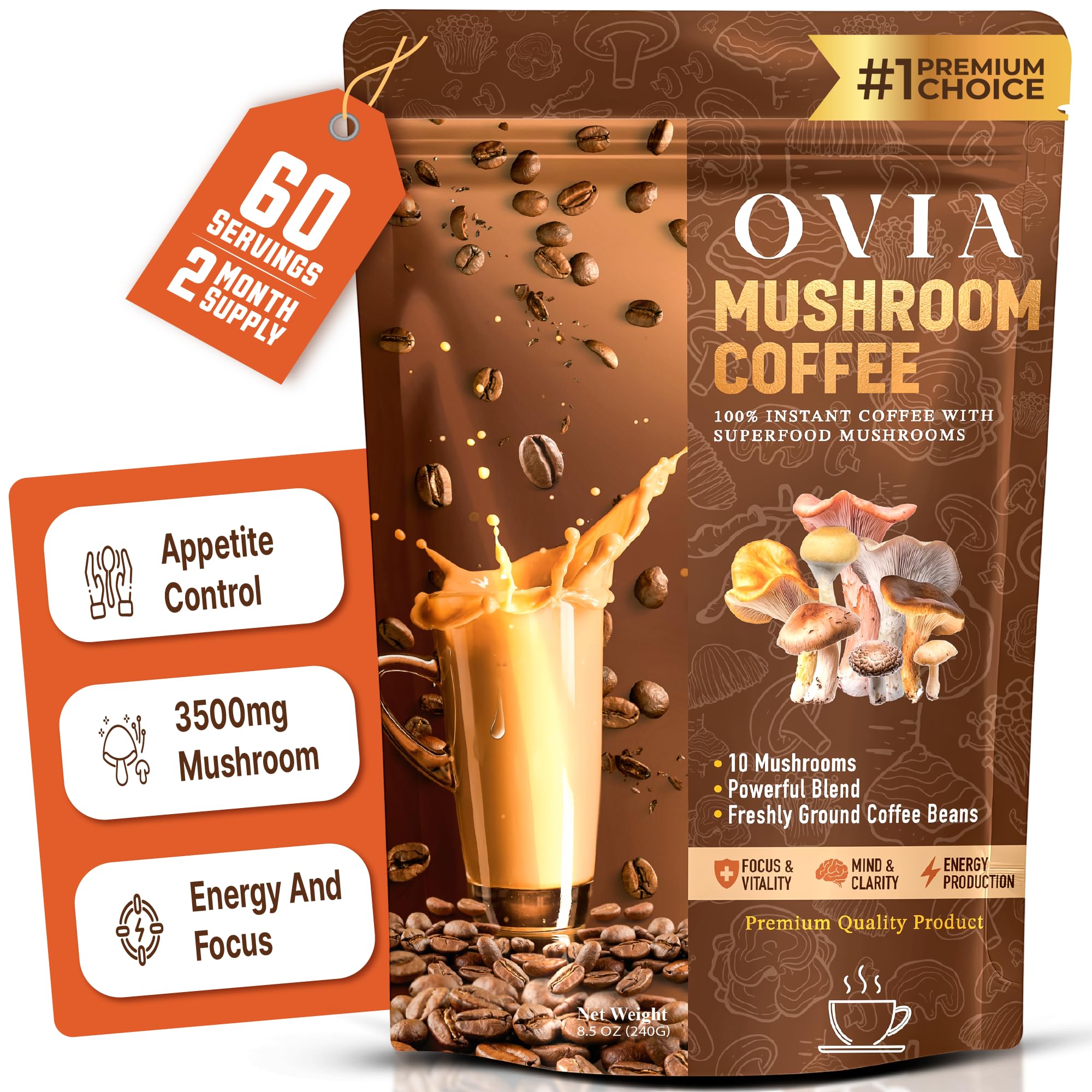 OVIA 10 Mushroom Coffee
