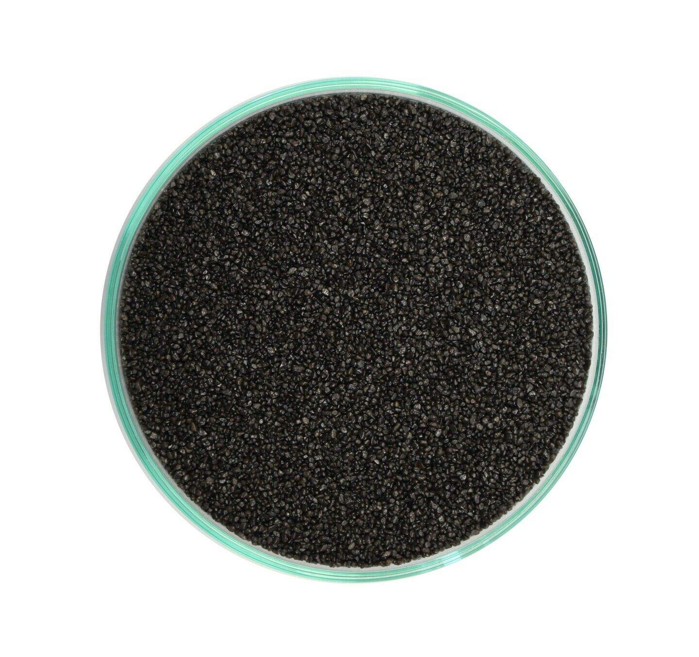 WYSKONT Acuario Arena Grava 20 kg Tanque de peces Sustrato natural y decoración Fertilizante natural para el crecimiento de las plantas 100% seguro para organismos vivos Tamaño de grano negro