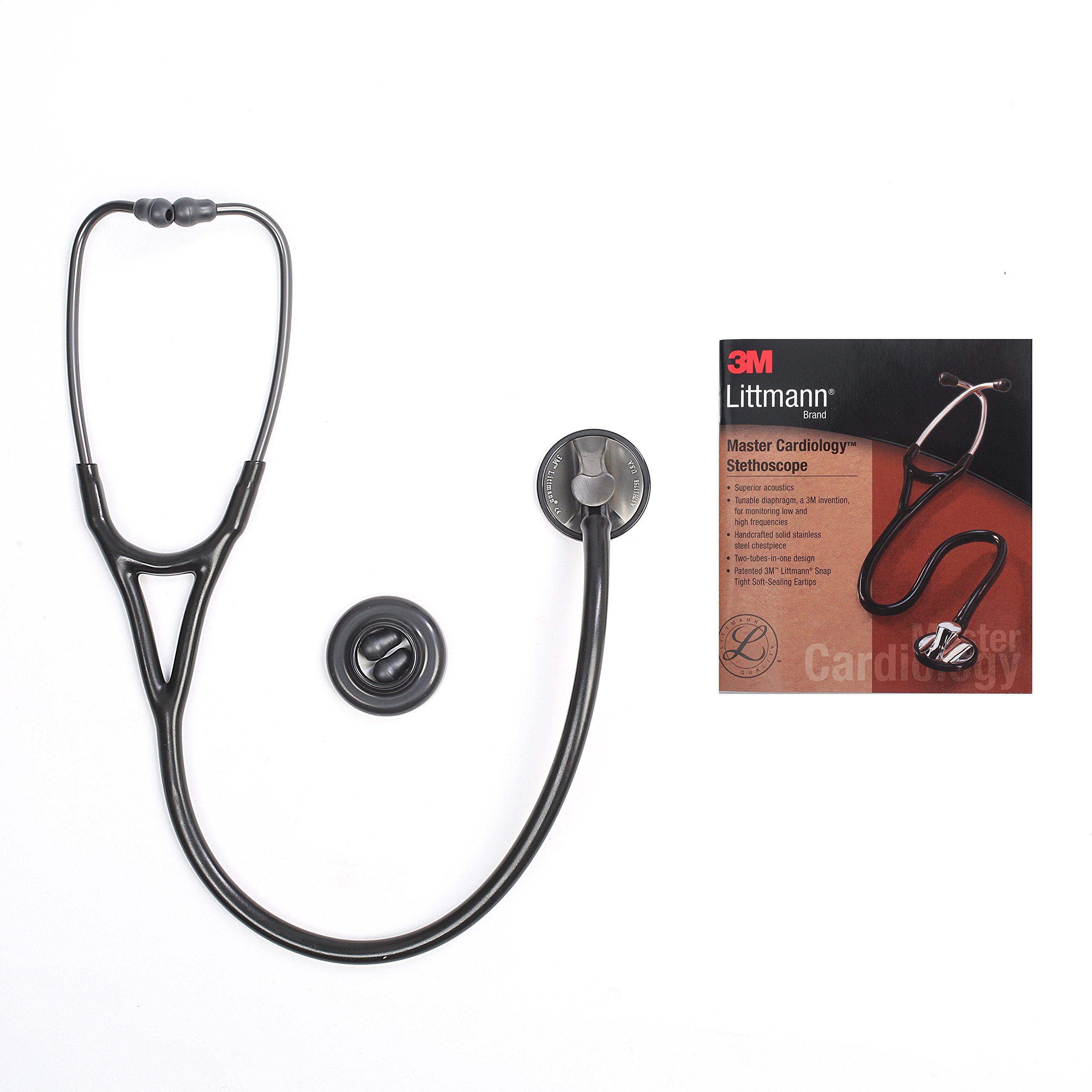 Master Cardiology Stethoscope, for Male and Female (2176 Black Smoke)