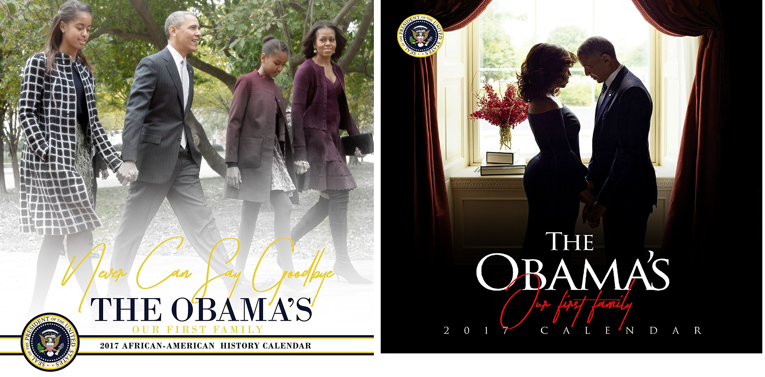 (Twin Pack) 2017 Obama Family Farewell Calendars: Special Edition