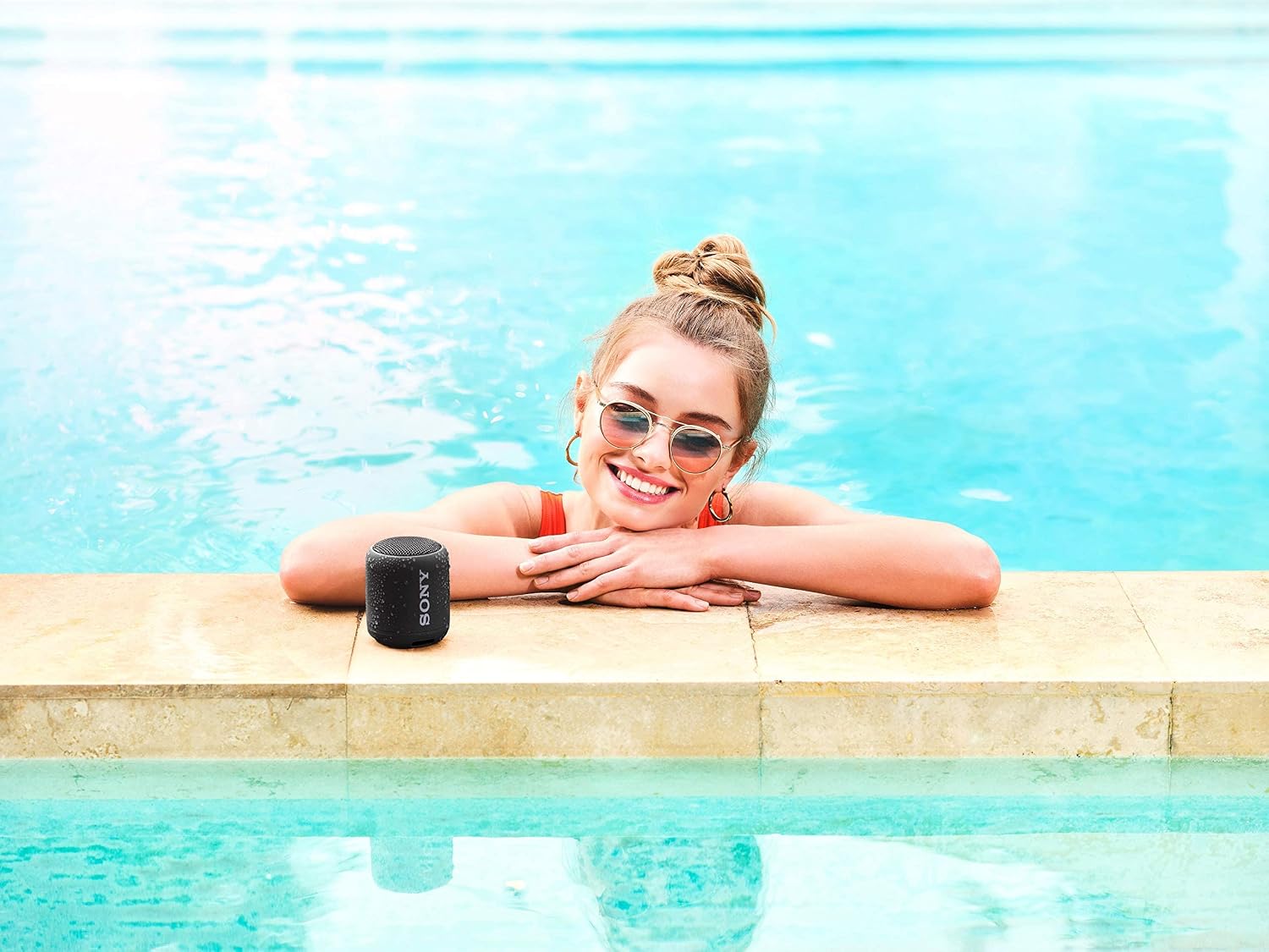 Sony Portable Bluetooth Speaker - Black - SRS-XB12 (Renewed)