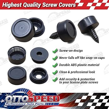 42X Anti-Theft License Plate Screws Kit, Stainless Steel Bolts