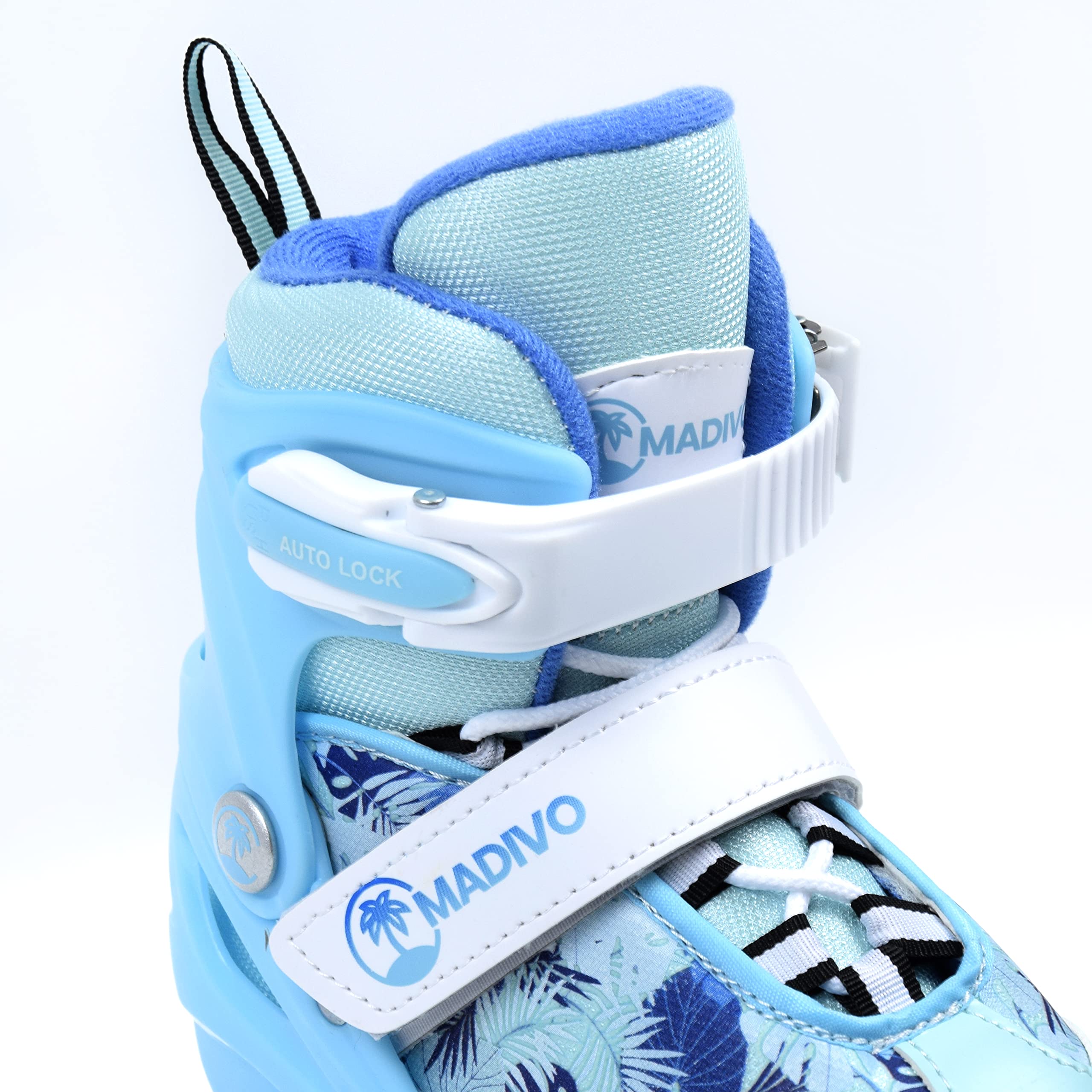 MADIVO Love Kinder Mädchen Rollschuhe VERSTELLBAR | Ideal für Kinder und Jugendliche | Größenverstellbare Roller Skates | Größen: 30-33, 34-37