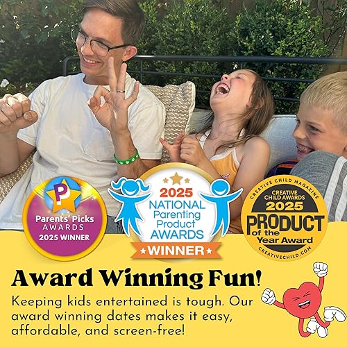 Miniatura 7 de Fechas familiares 40 Tarjetas raspar - Actividades divertidas & Ideas para citas nocturnas para niños y padres - Juego de cartas de aventura