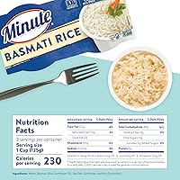 Vista 2 de Minute Arroz basmati listo para servir, tazas de arroz para microondas, tazas de 8.8 onzas (paquete de 8)
