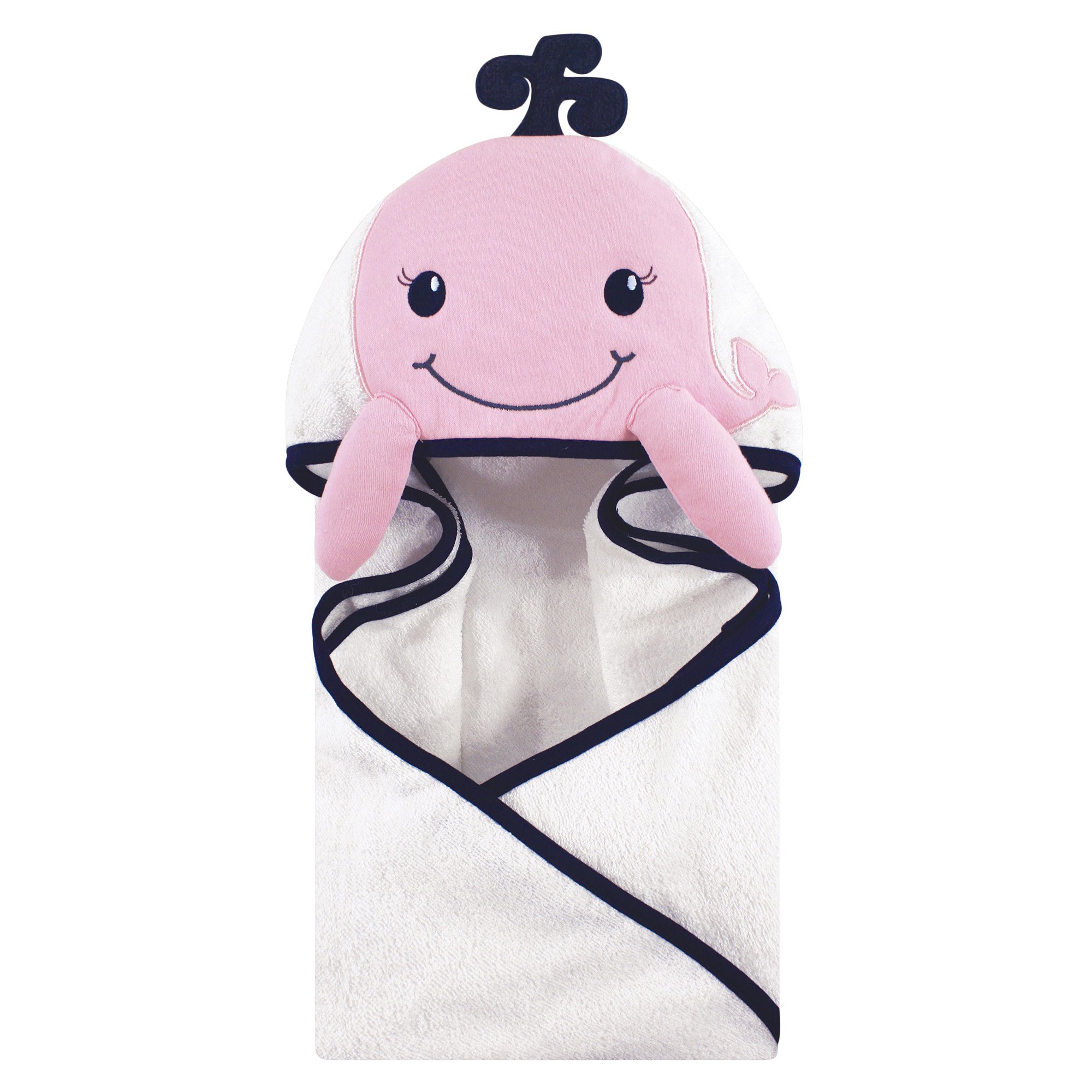 Hudson Baby Animal Face Hooded Towel, Nerdy Giraffe