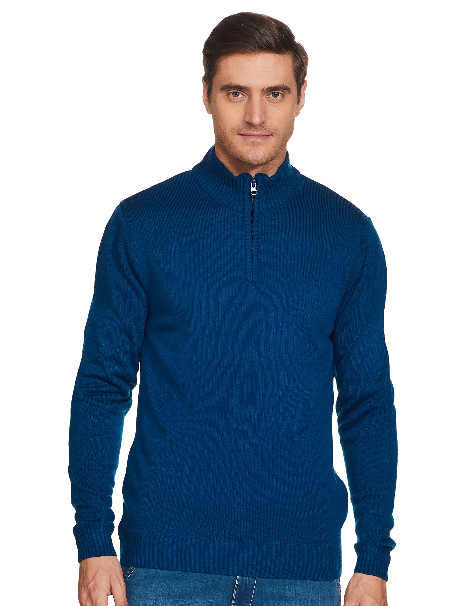 amazon brand - symbol Men's Acrylic Turtle Neck Sweater (SWR-45_Blue_XL)-picture-29