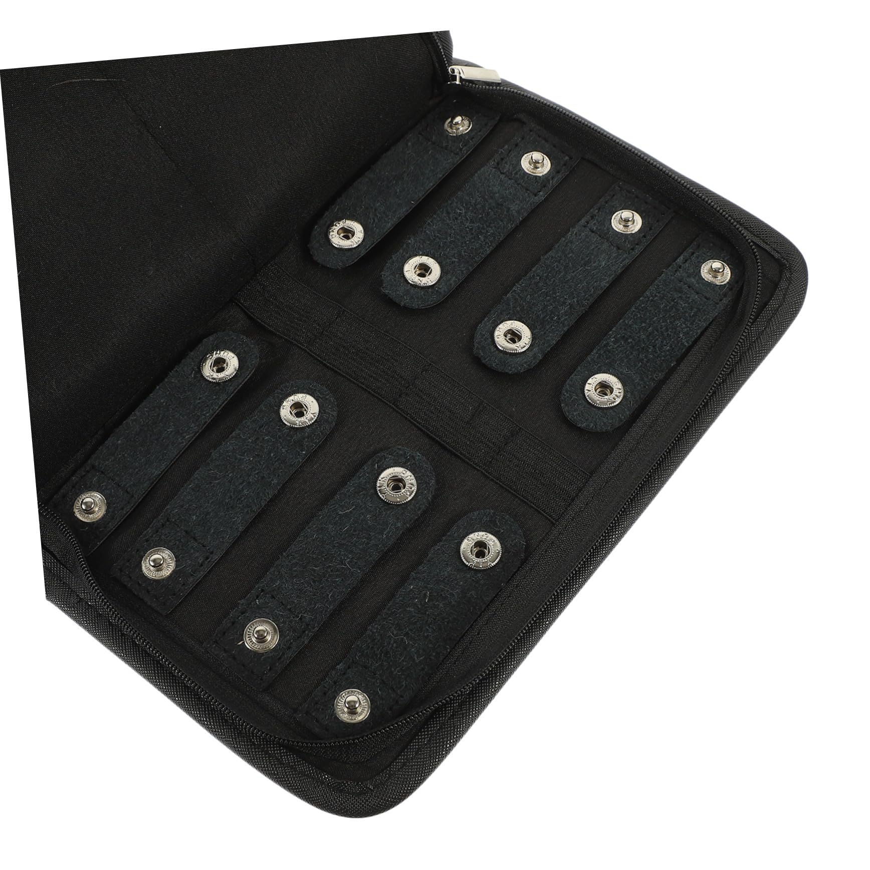 Faltbarer Reise Schmuckorganizer, Schwarz, für Halsketten und Schmuck | Pu und Polyester Ausführung, Platzsparend Zusammenlegbar, für Outdoor und Unterwegs