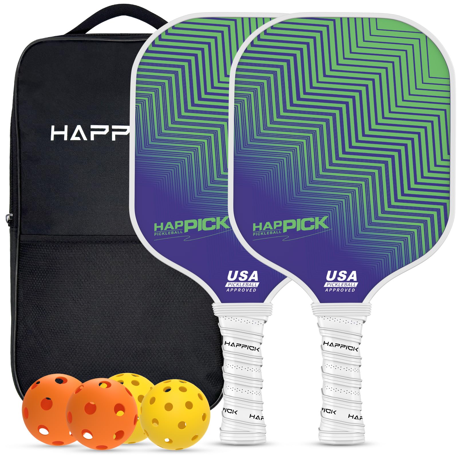 Amazon | Happick ピックルボールパドル 2個セット - USAPA承認 プロ