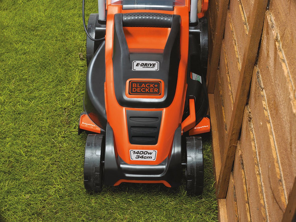 Black+Decker EMAX42I-QS Cortacésped (1800 W) con Ancho 42 cm, 6 Alturas de Corte y 50 L de Capacidad del depósito, 230 V