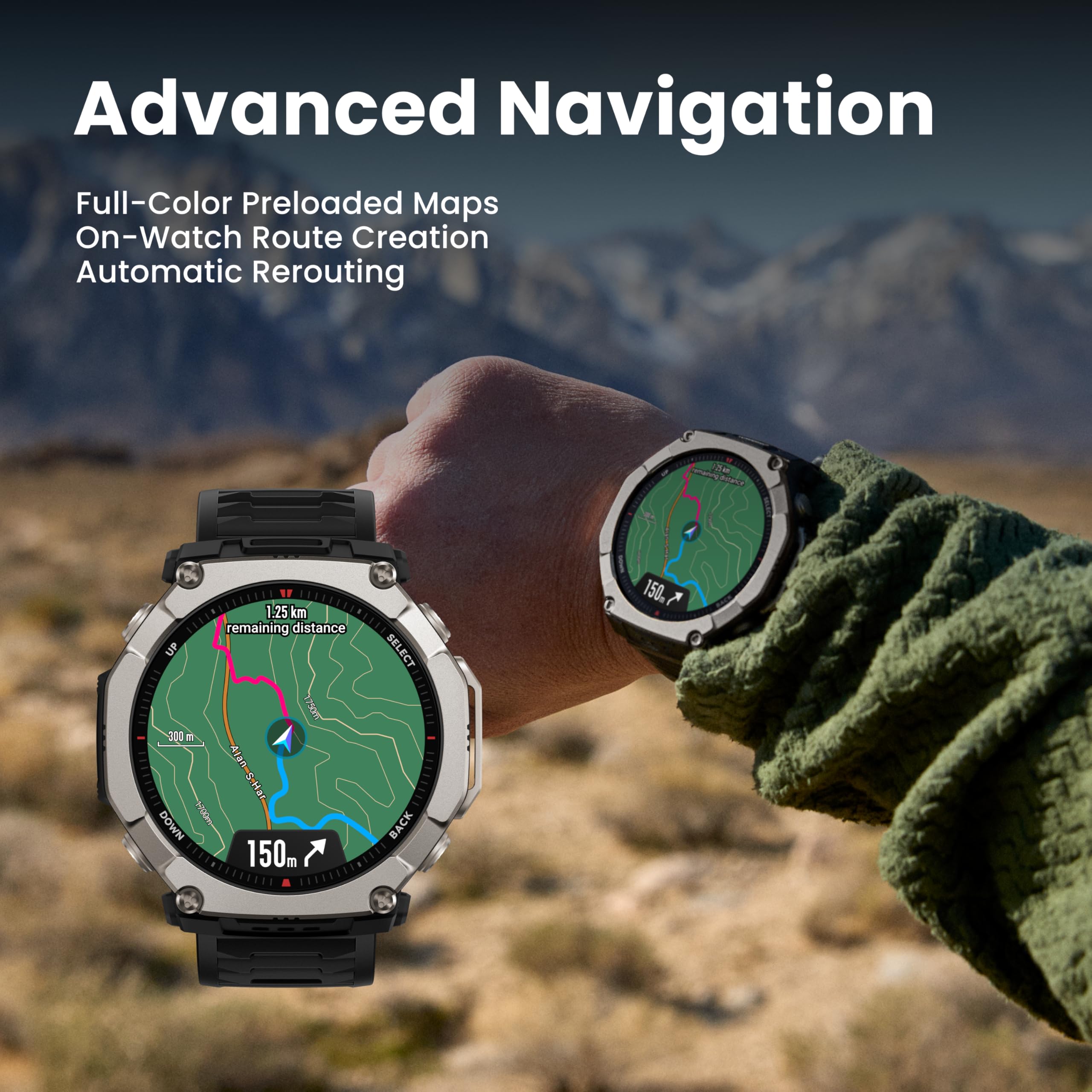 Amazon.com: Amazfit T-Rex Ultra 2 Dual-Band GPS Outdoor Smartwatch
