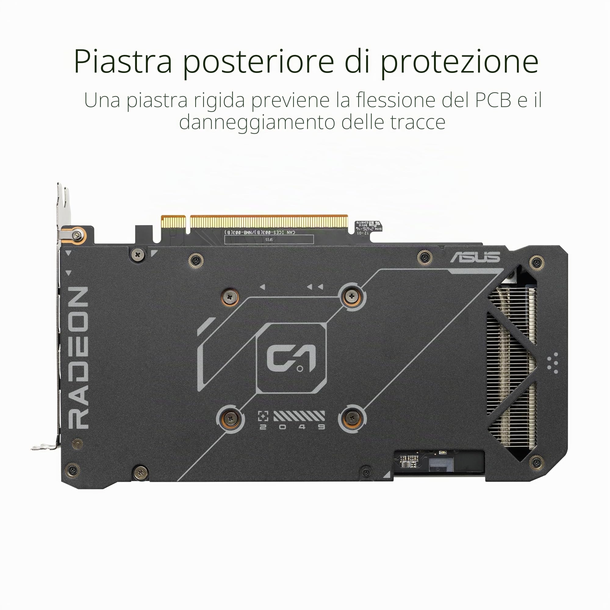 ASUS Dual Radeon RX 7600 EVO OC Edition, Scheda Grafica 8 GB GDDR6, fino a 2715 MHz nella Modalità Boost, PCIe 4.0, 1 HDMI 2.1, 3 DisplayPort 1.4a, Nera, DUAL-RX7600-O8G-EVO