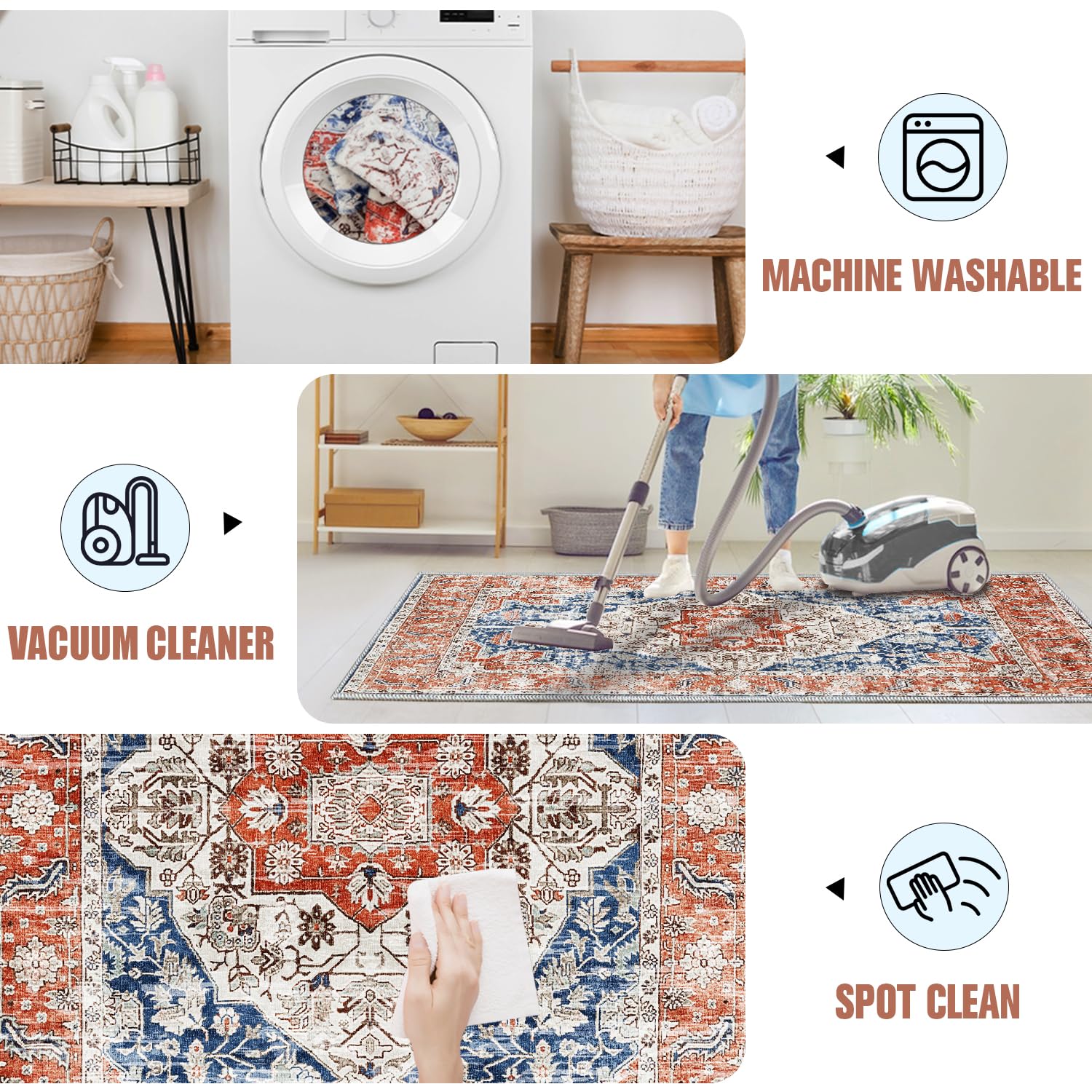 Boho Tapis de cuisine, tapis de bain et tapis de chambre, tapis de bain antidérapant, lavable, séchage rapide, tapis de bain pour salle de bain, tapis de sol de salle de bain Boho Tapis de cuisine, tapis de bain et tapis de chambre, tapis de bain antidérapant, lavable, séchage rapide, tapis de bain pour salle de bain, tapis de sol de salle de bain